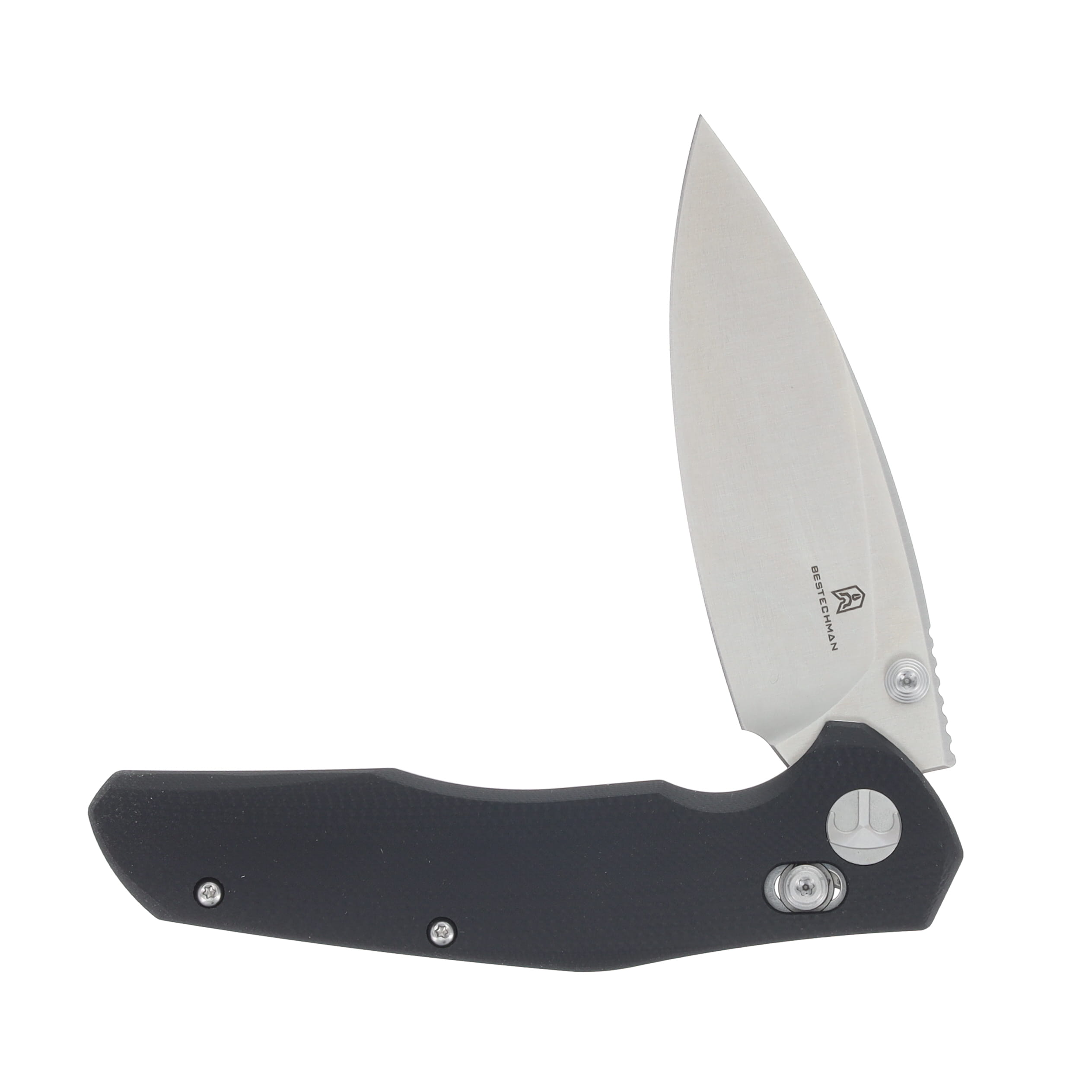 Bestechman Ronan Black G10 3.26in Satin Spear Point Blade BMK02A View 3