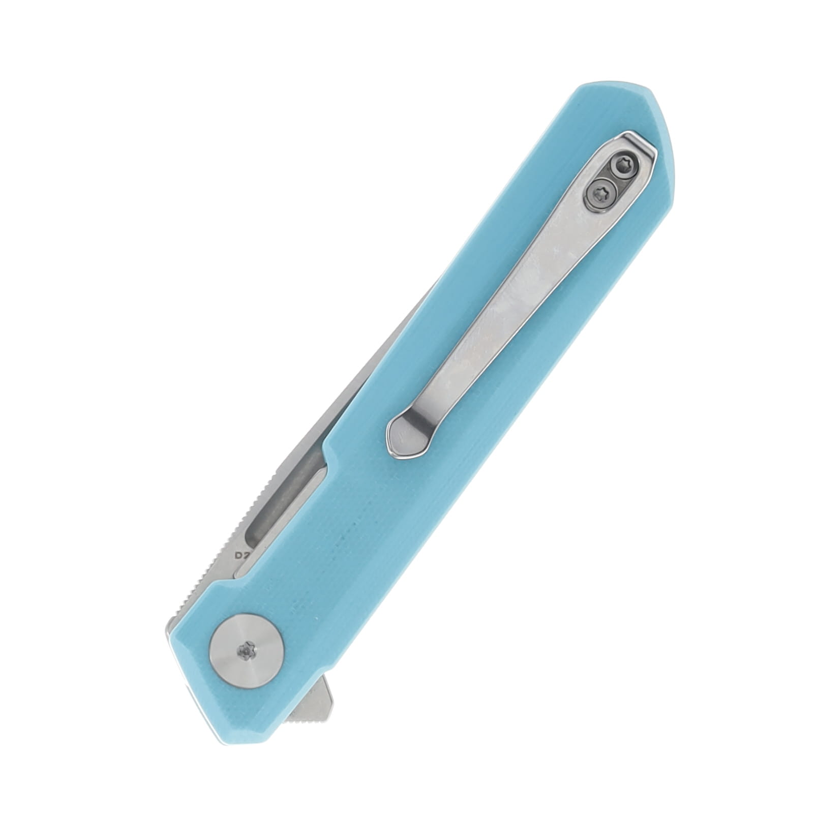 Bestech Knives Bestechman Mini Dundee Light Blue G10 2.92in Satin Clip Point Blade BMK03C View 2