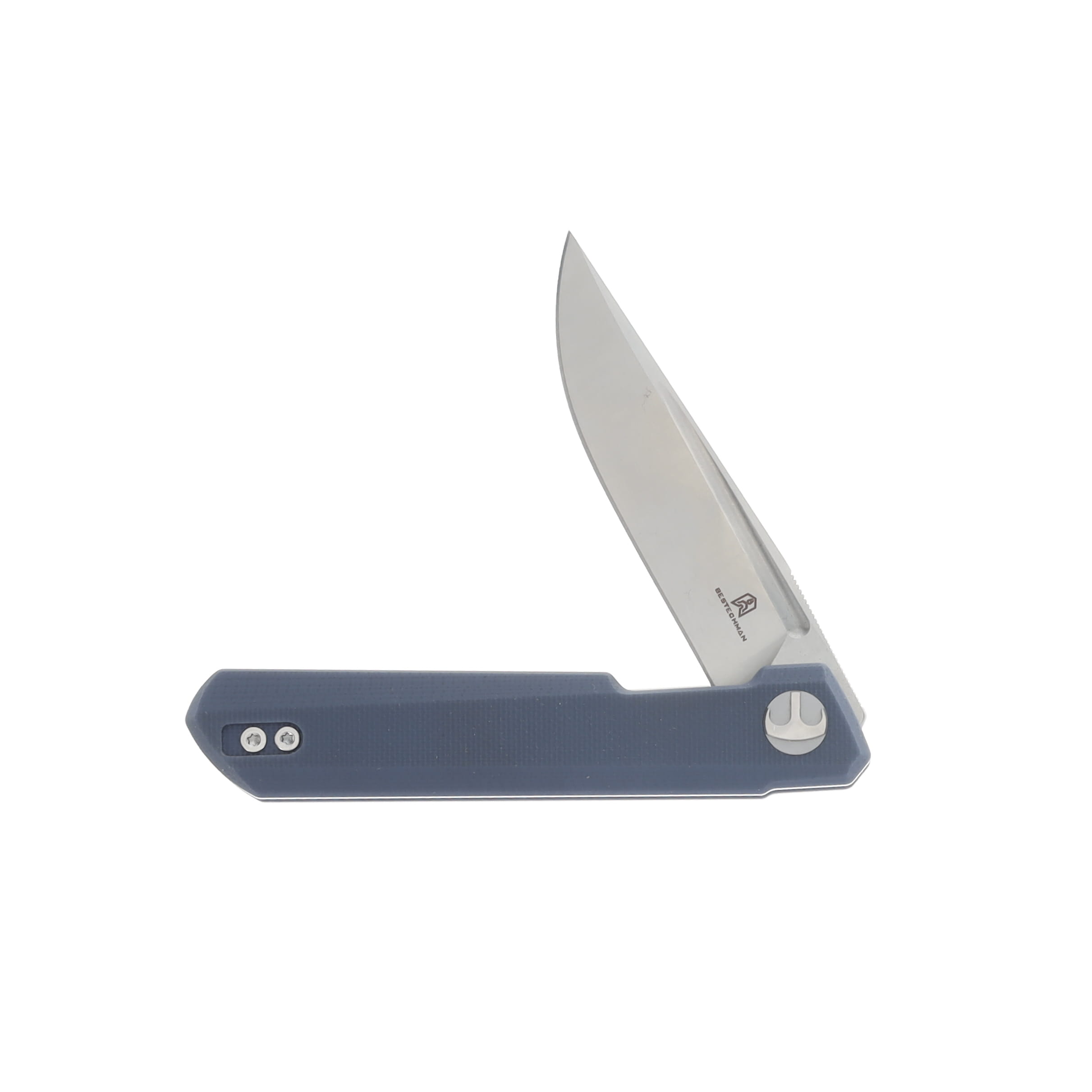 Bestech Knives Bestechman Mini Dundee Grey G10 2.92in Satin Clip Point Blade BMK03D View 3