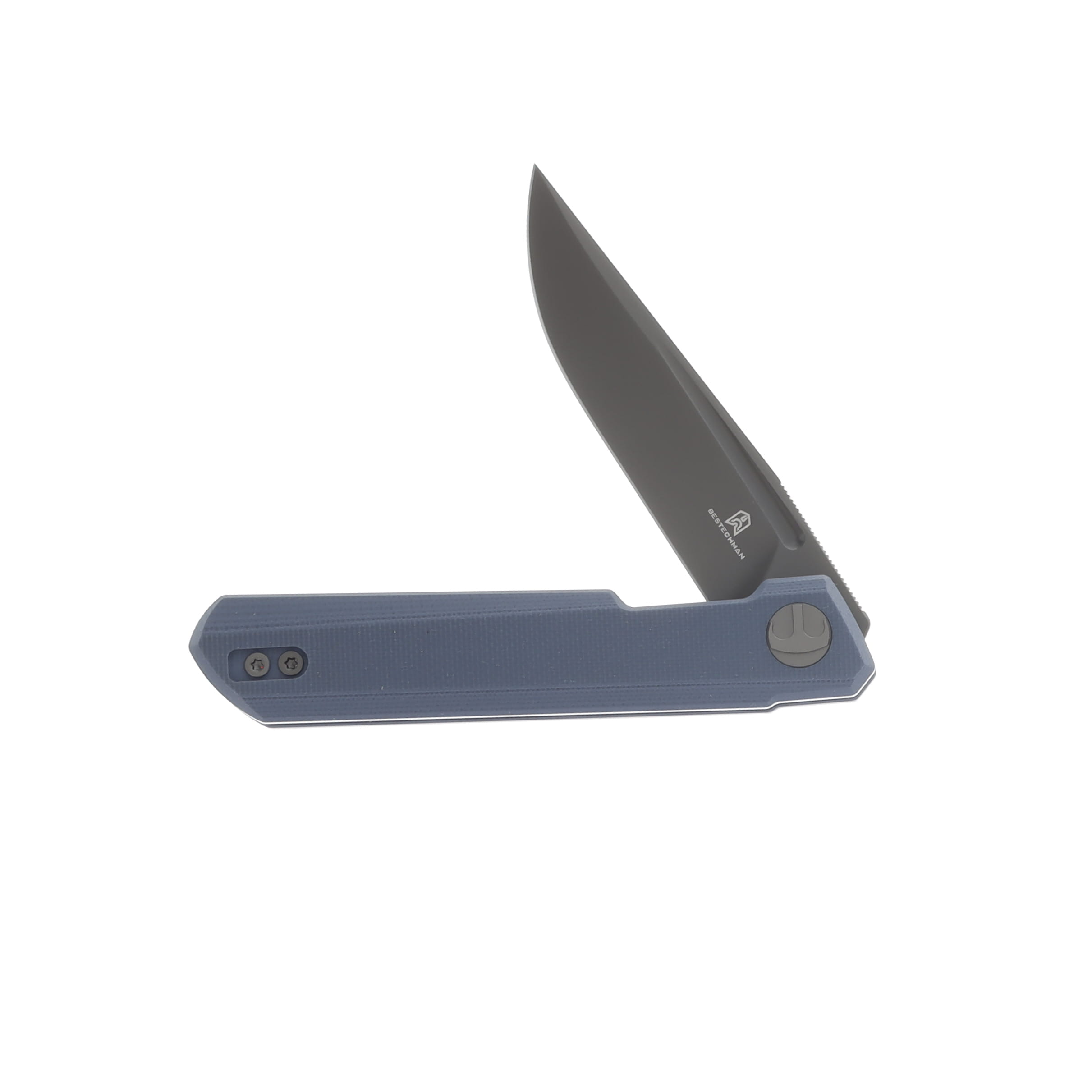 Bestech Knives Bestechman Mini Dundee Grey G10 2.92in Grey DLC Clip Point Blade BMK03F View 3