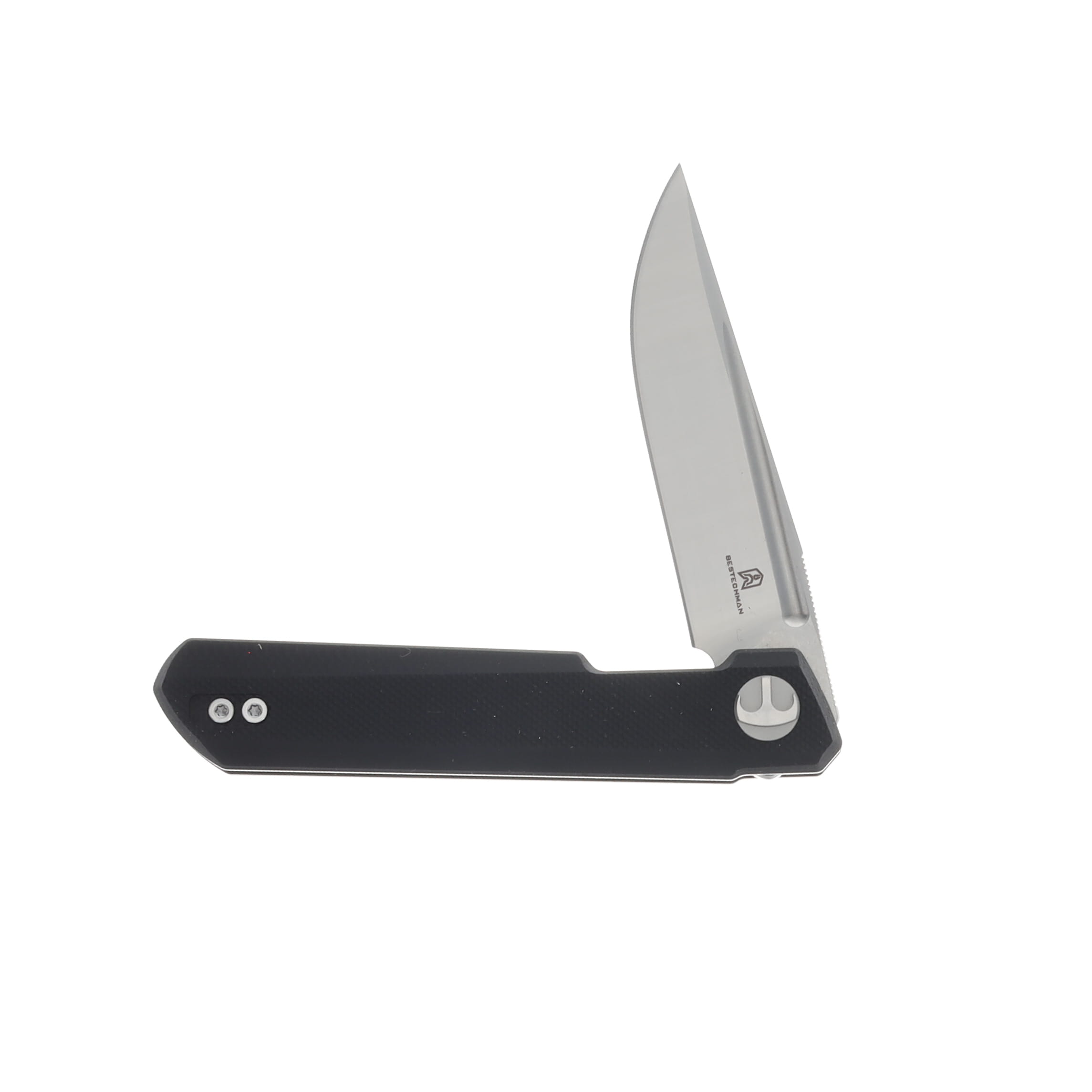 Bestech Knives Bestchman Mini Dundee Double Detent Black 2.92in Two-Toned Clip Point BMK08A View 2