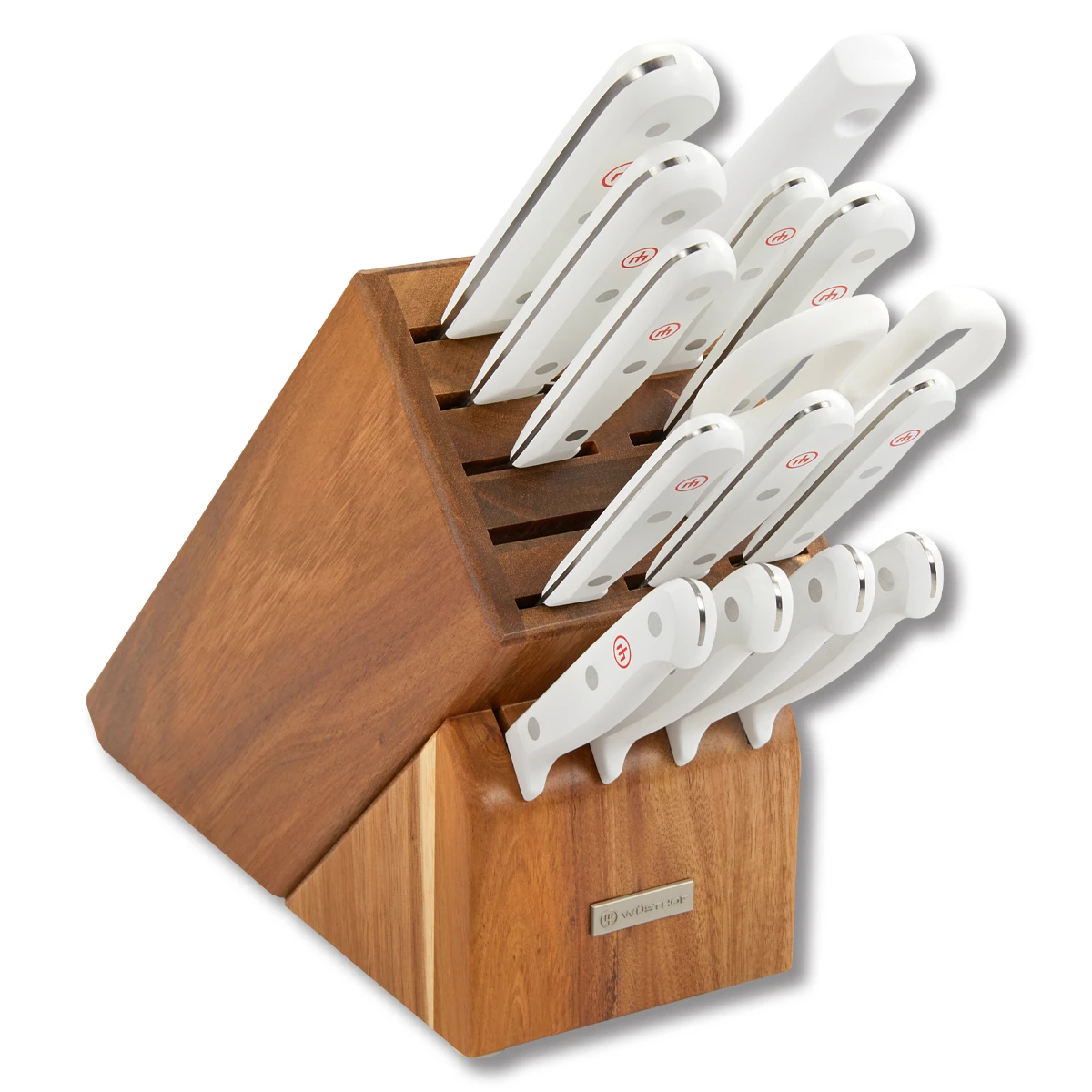 Wusthof Gourmet White 16-Piece Knife Block Set 1095471601 View 1