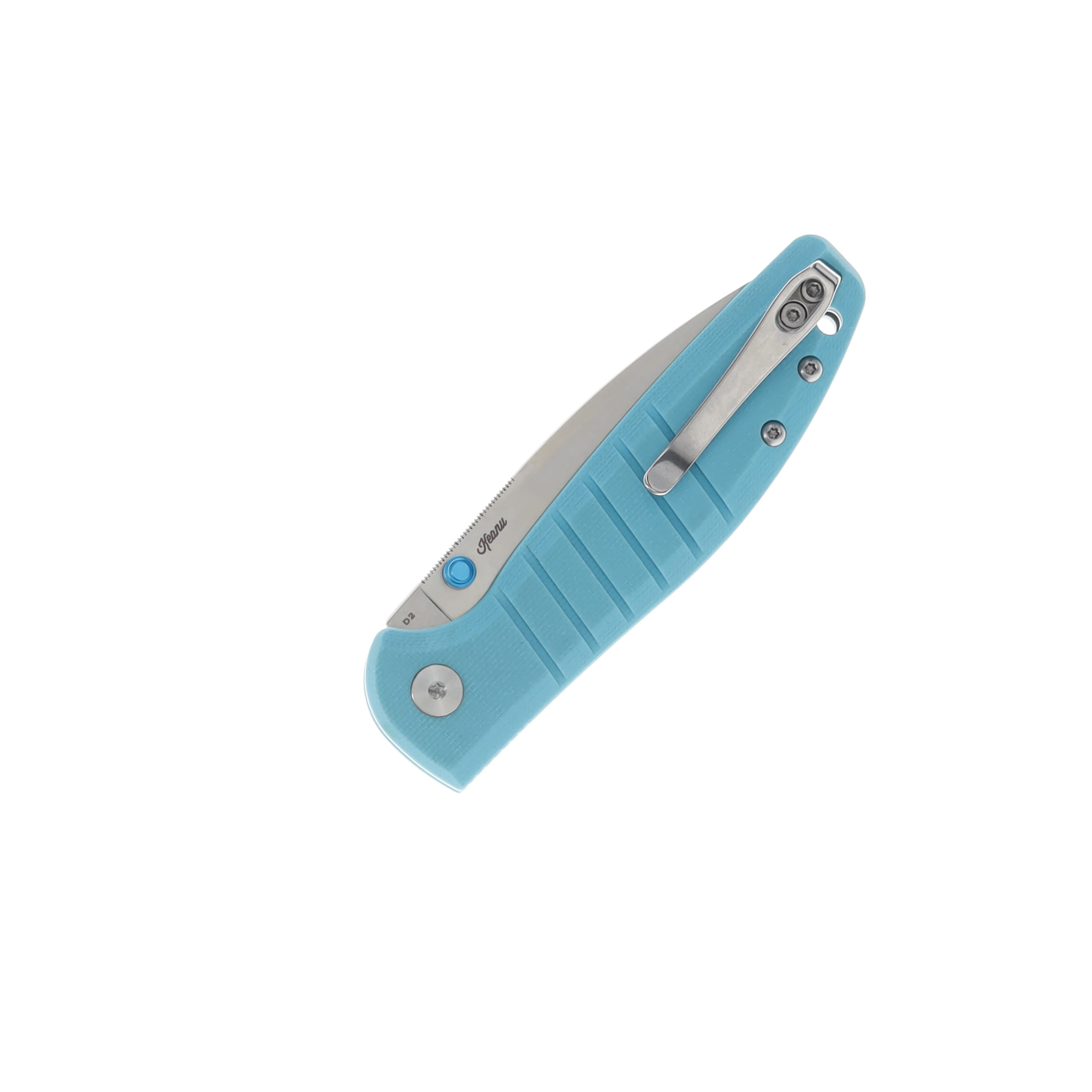 Bestechman Goodboy Jr Light Blue G10 2.83in Satin Drop Point Blade BMK10B View 2