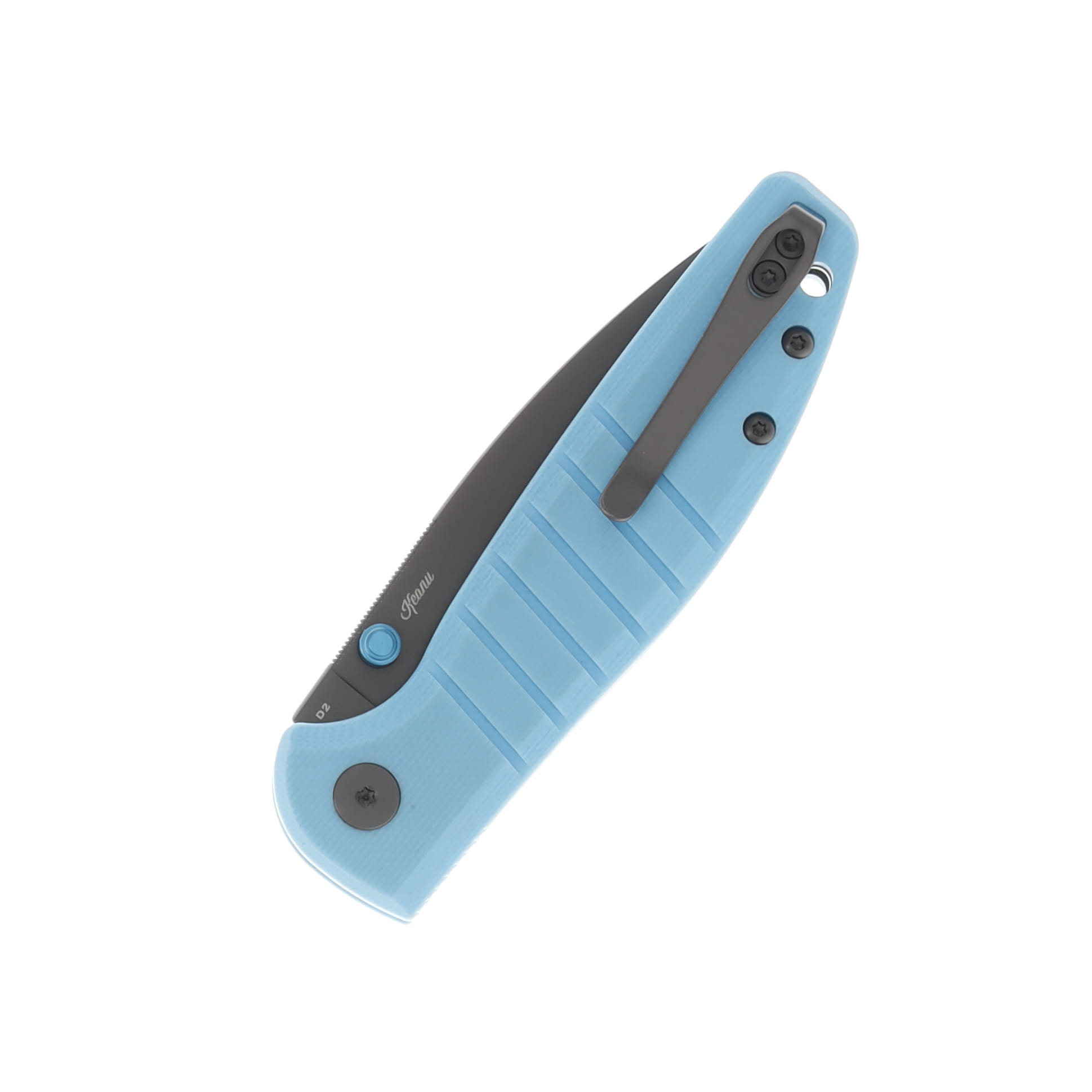Bestech Knives Bestechman Goodboy Jr Blue G10 2.83in Gray Drop Point Blade BMK10D View 2