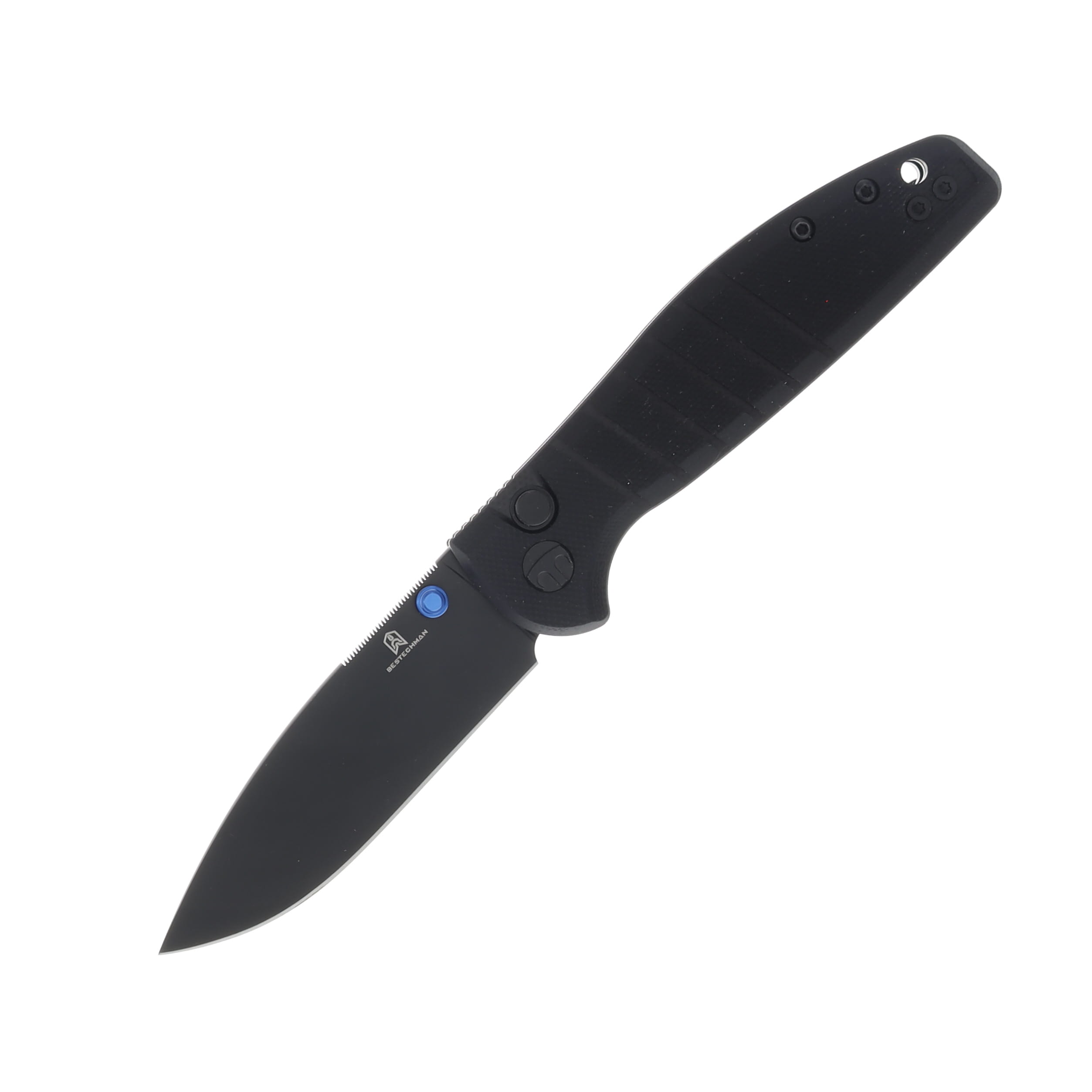 Bestechman Goodboy Jr Black G10 2.83in Black Drop Point Blade BMK10E View 1
