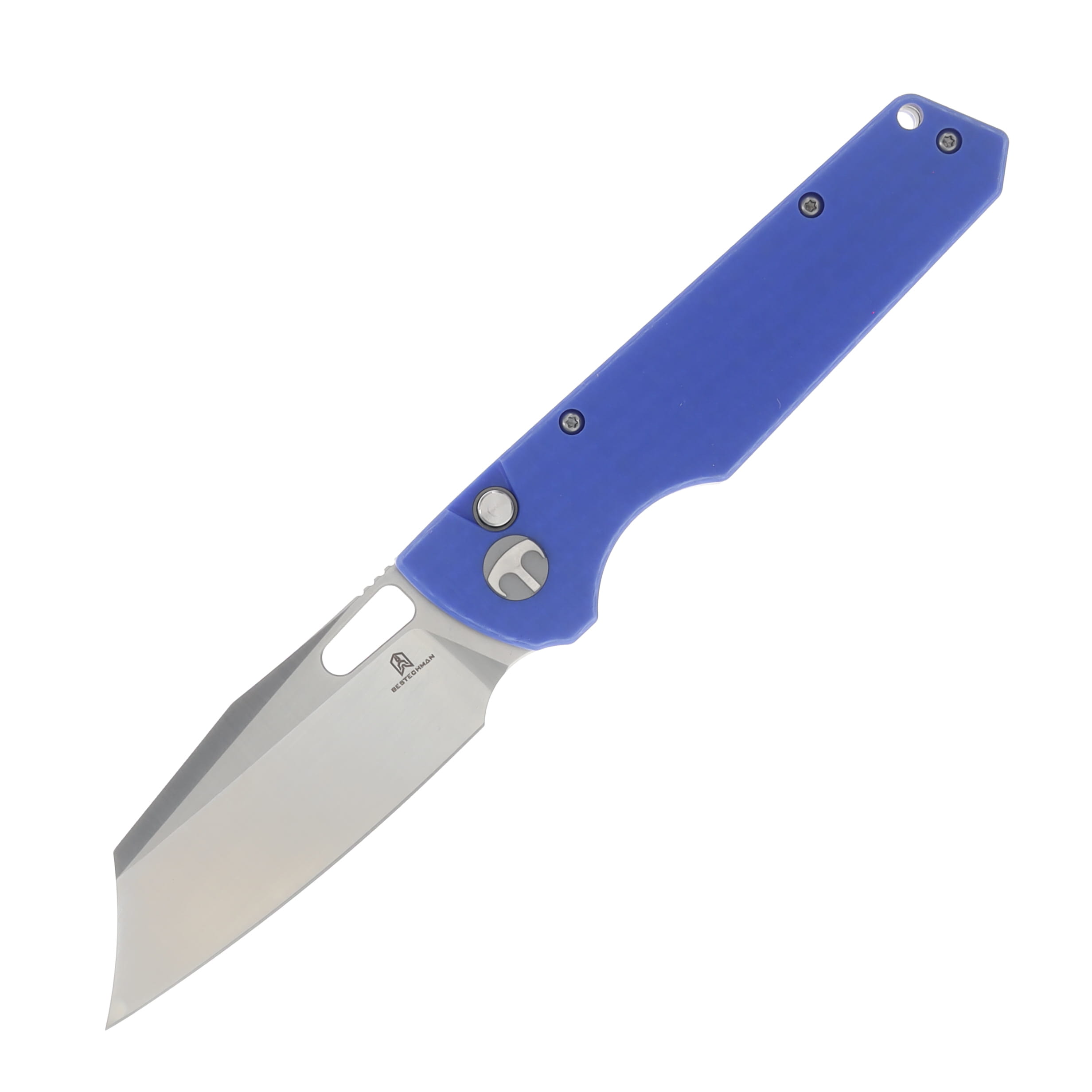 Bestechman Guardian Blue G10 CF Pattern 3.21in Satin Blade BMK11D View 1