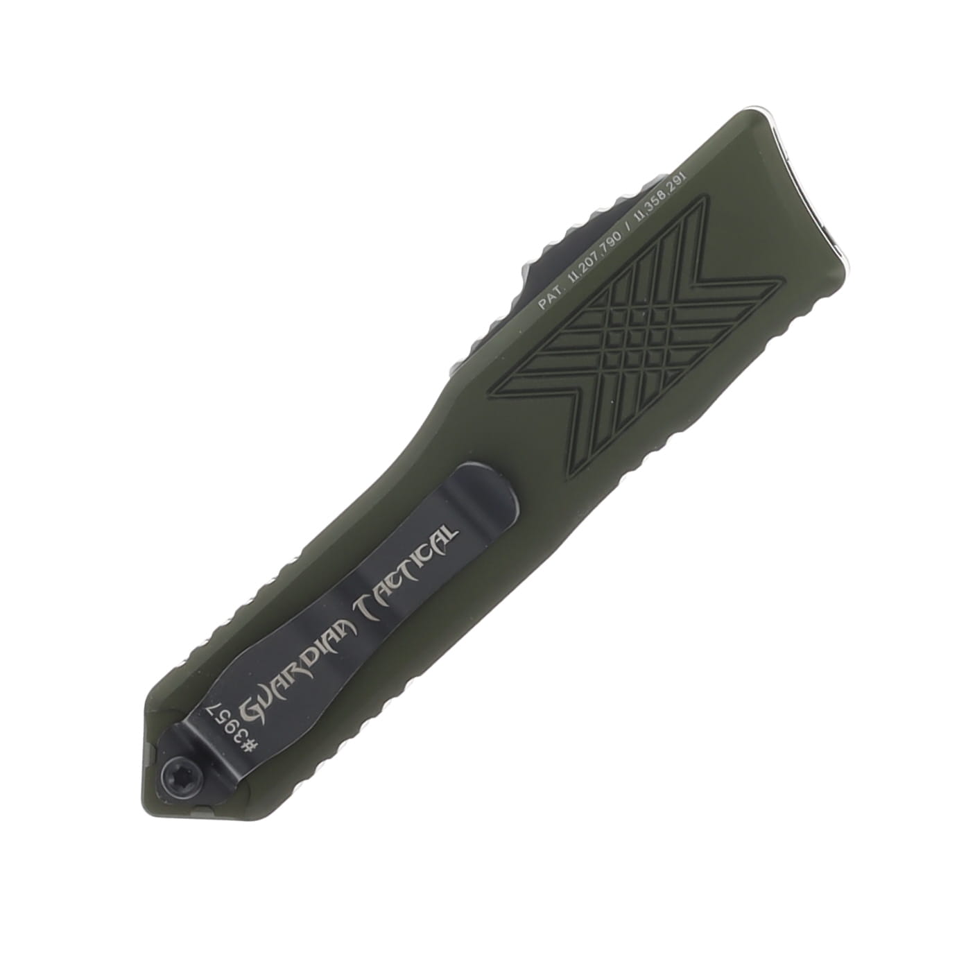 Guardian Tactical GTX-025 OTF Automatic Knife Two-Tone Elmax/OD Green AUGT12-8211 View 2