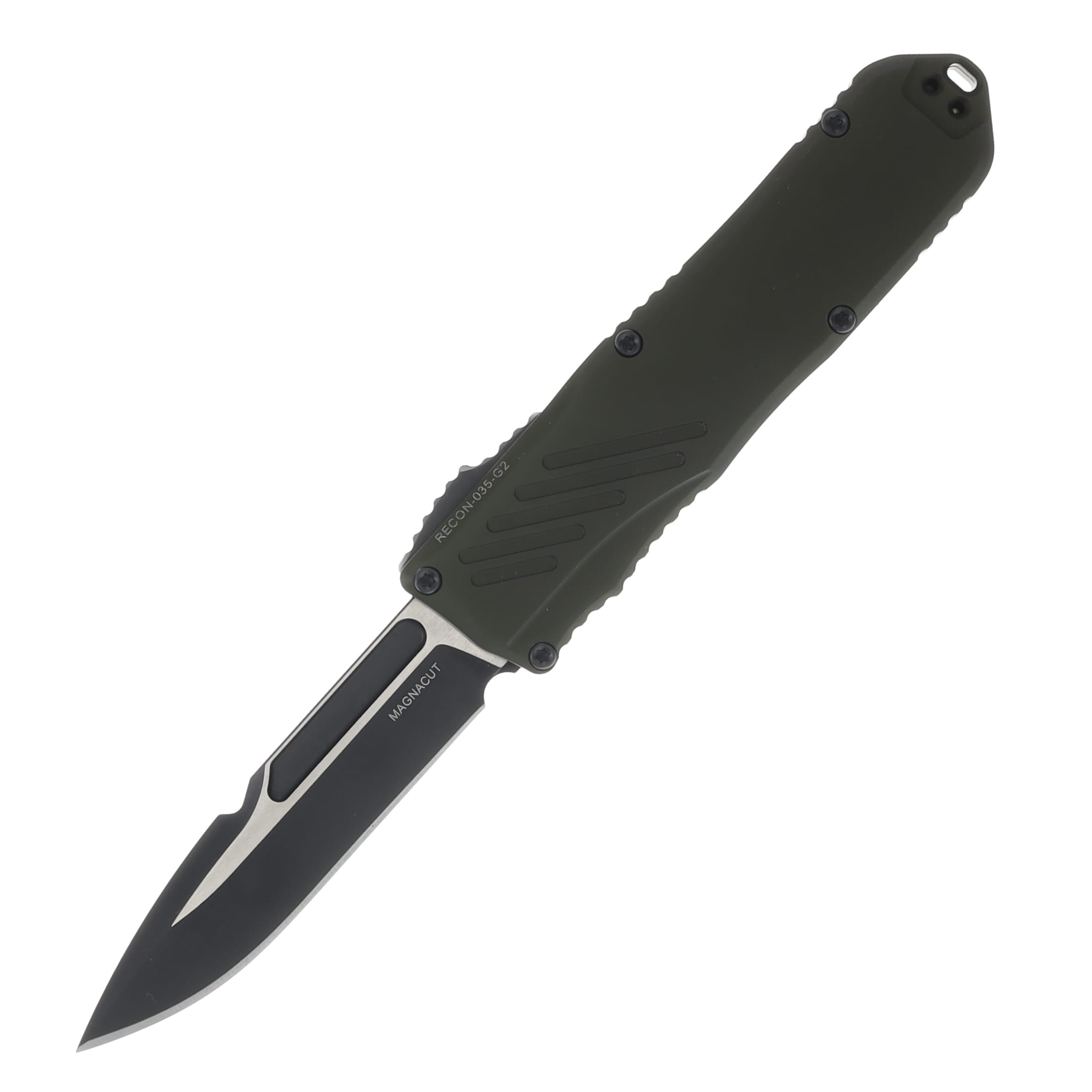GUARDIAN TACTICAL RECON 035-G2 TWO TONE BLACK TACTICAL MAGNACUT BLADE OD GREEN HANDLE AUGT98211-G2 View 1