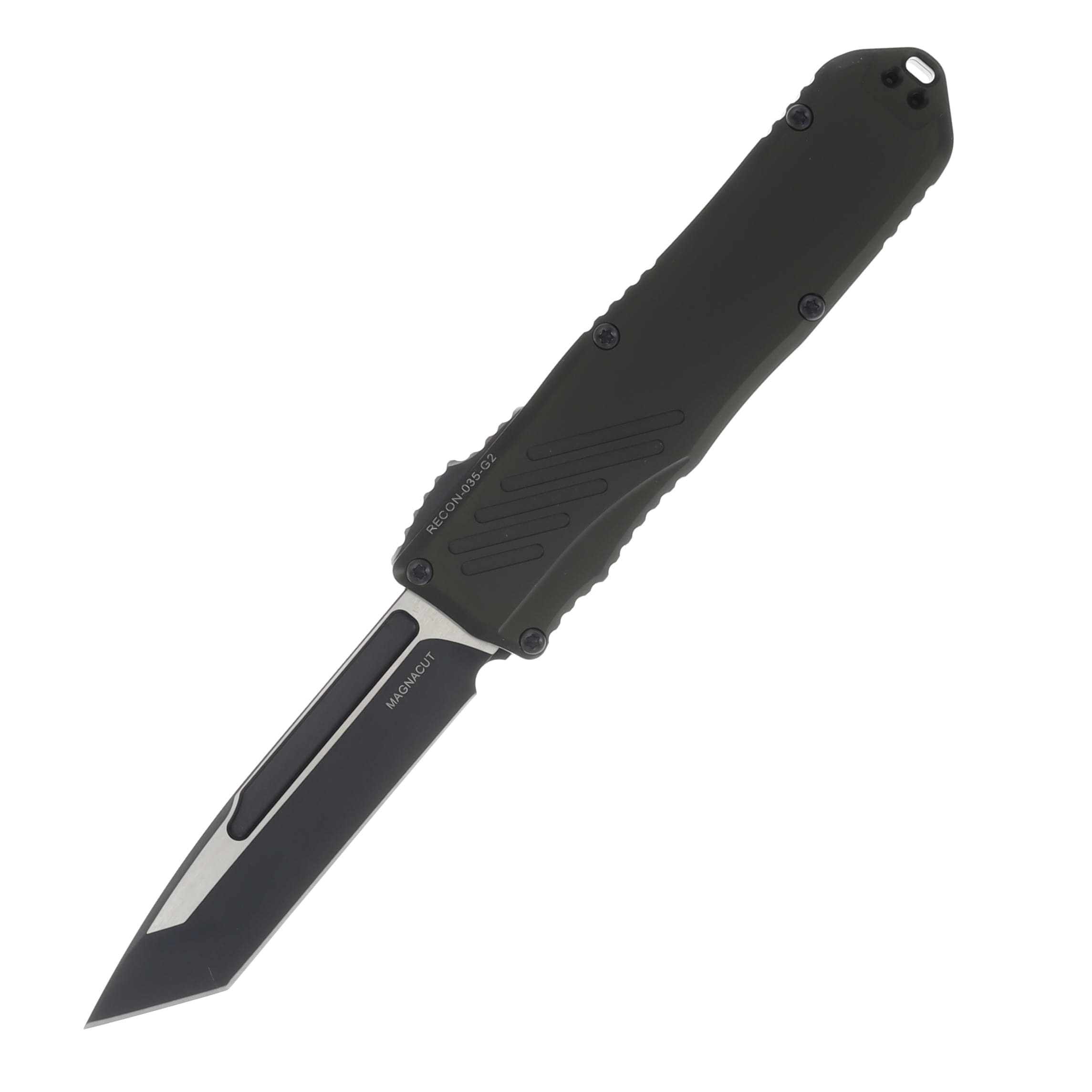 Guardian Tactical Recon-035 OTF Automatic Knife Two Tone Tanto/OD Green AUGT98221-G2 View 1
