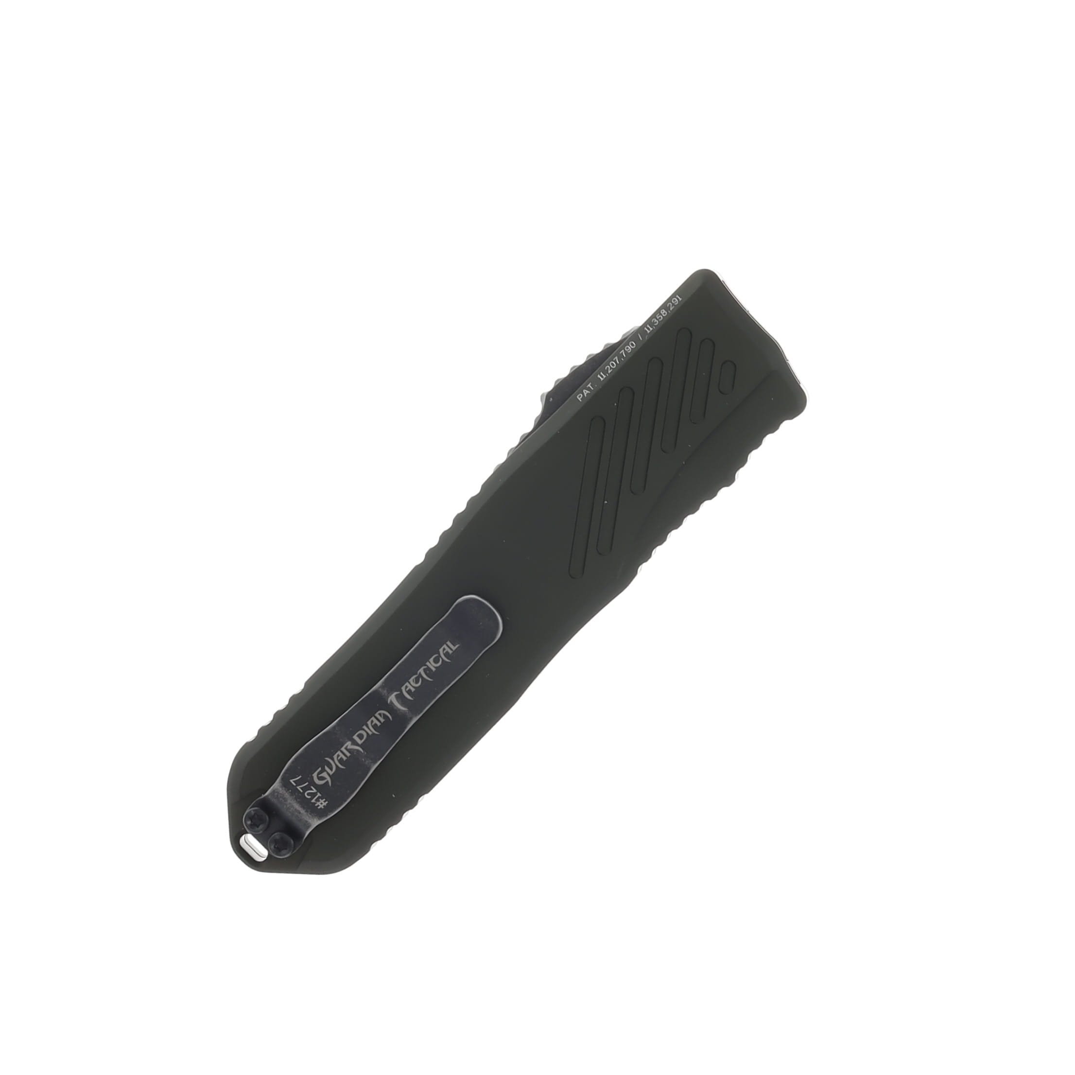 Guardian Tactical Recon-035 OTF Automatic Knife Dark Stonewash Tanto/OD Green AUGT98621-G2 View 2