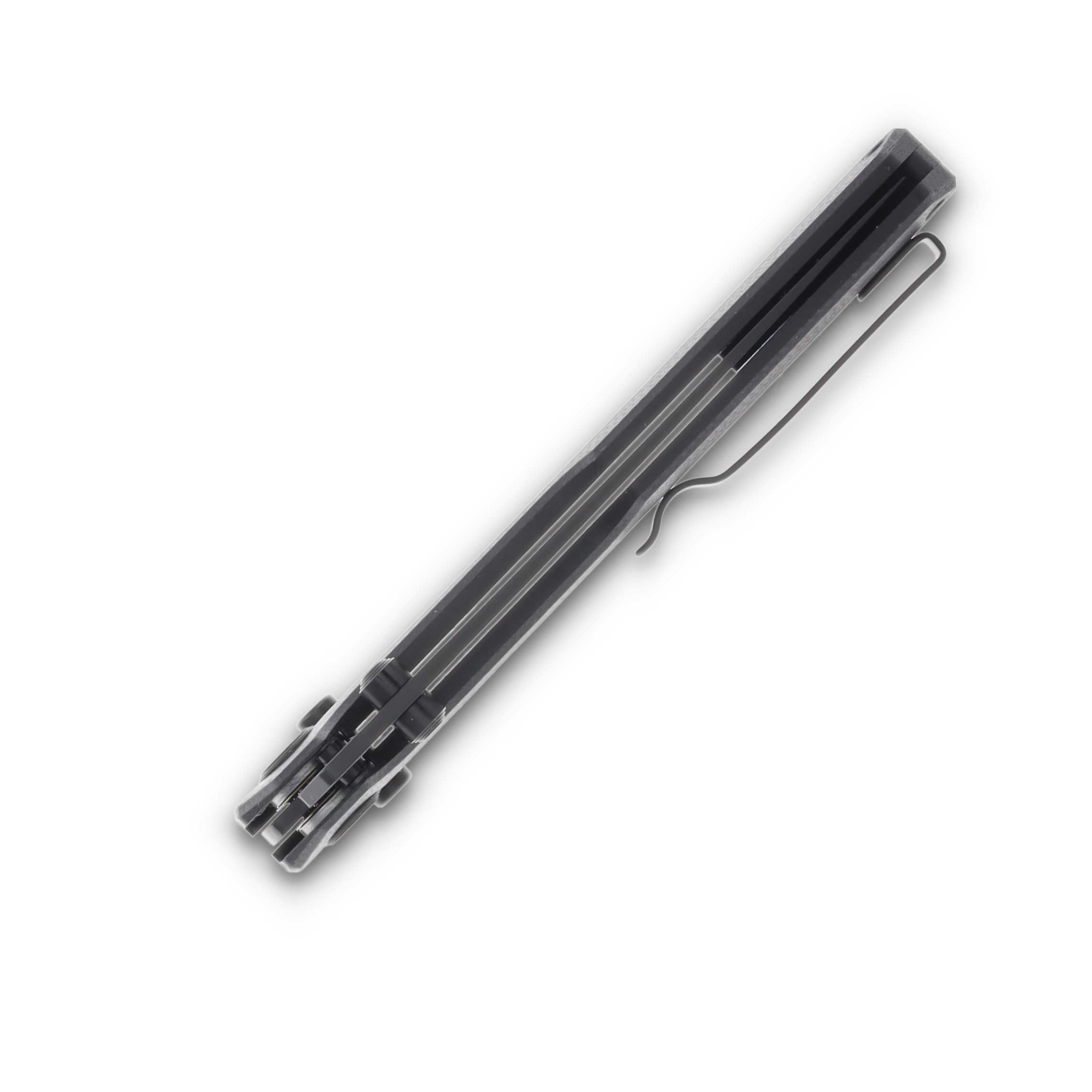 Hightron Knives Sharplyn Black G-10 & Carbon Fiber Handle Black 14C28N Blade HK01BLK View 7