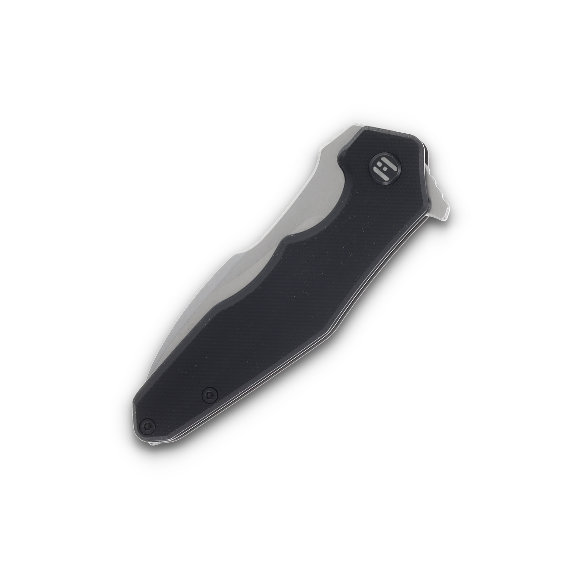Hightron Knives Mini Ventura 2.85 Inch Plain Stonewash Clip Point HK05BLKS View 5