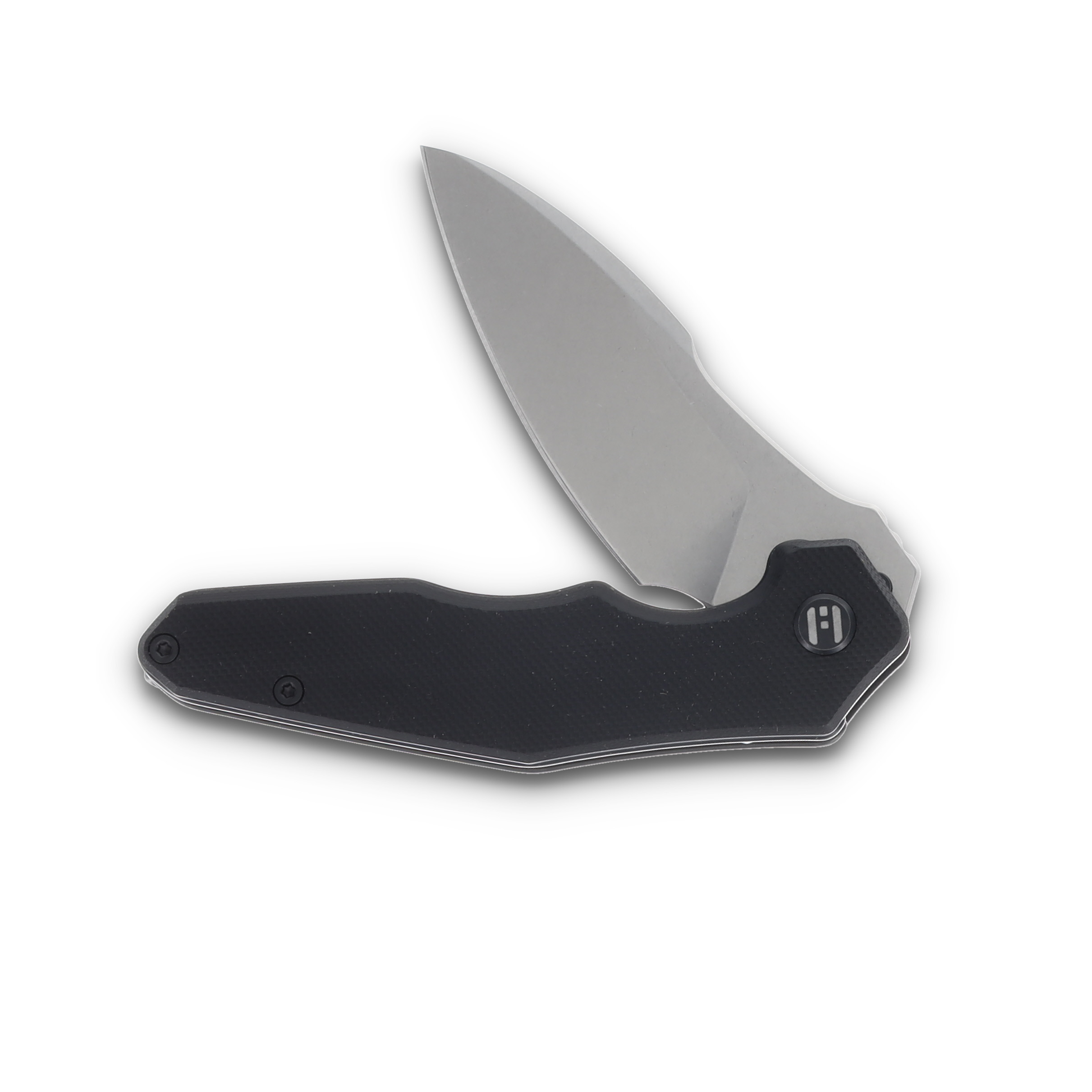 Hightron Knives Mini Ventura 2.85 Inch Plain Stonewash Clip Point HK05BLKS View 3