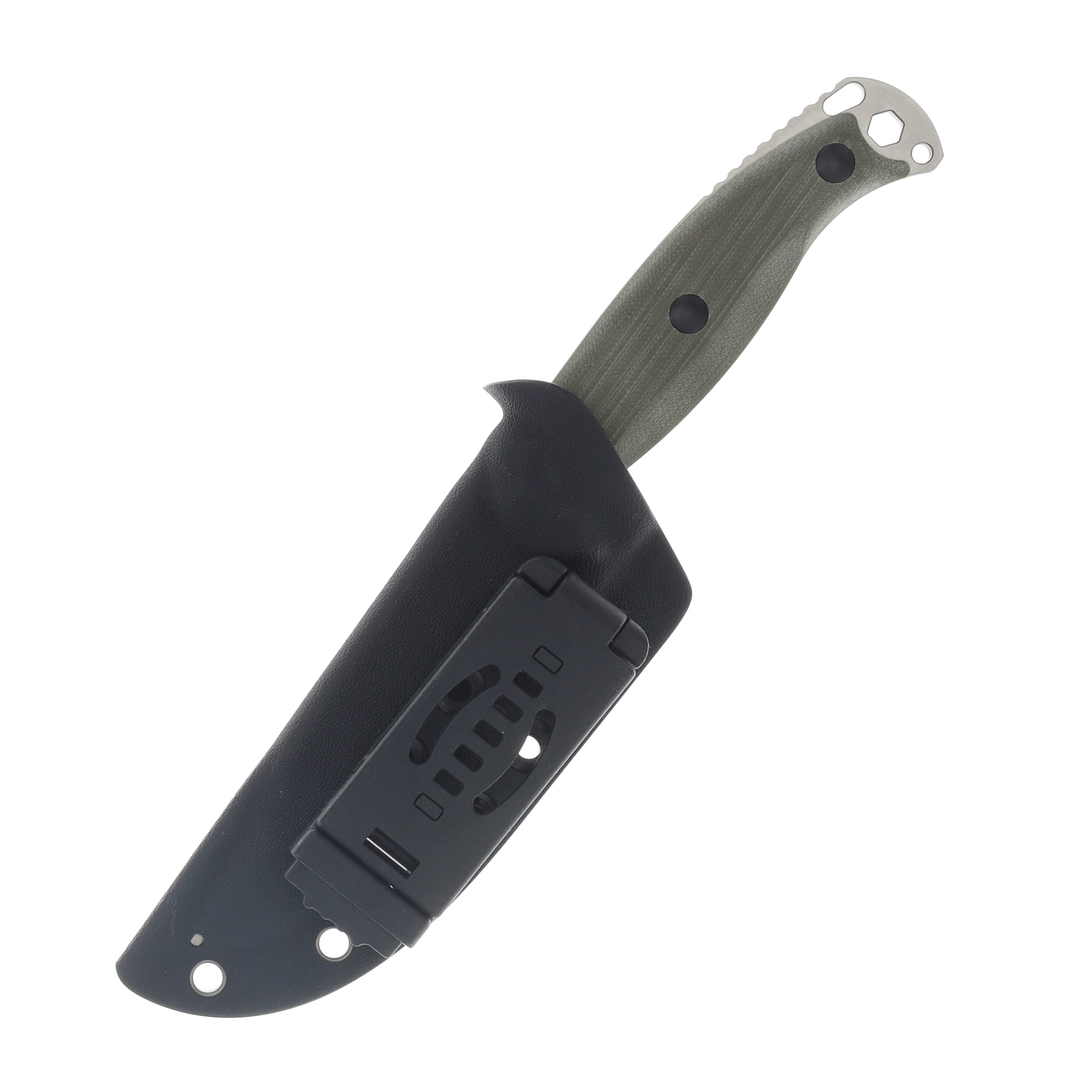 Kizer Ursa Major Fixed Blade OD Green G10 4.43in Satin AEB-L Clip Point 1082A2 View 4