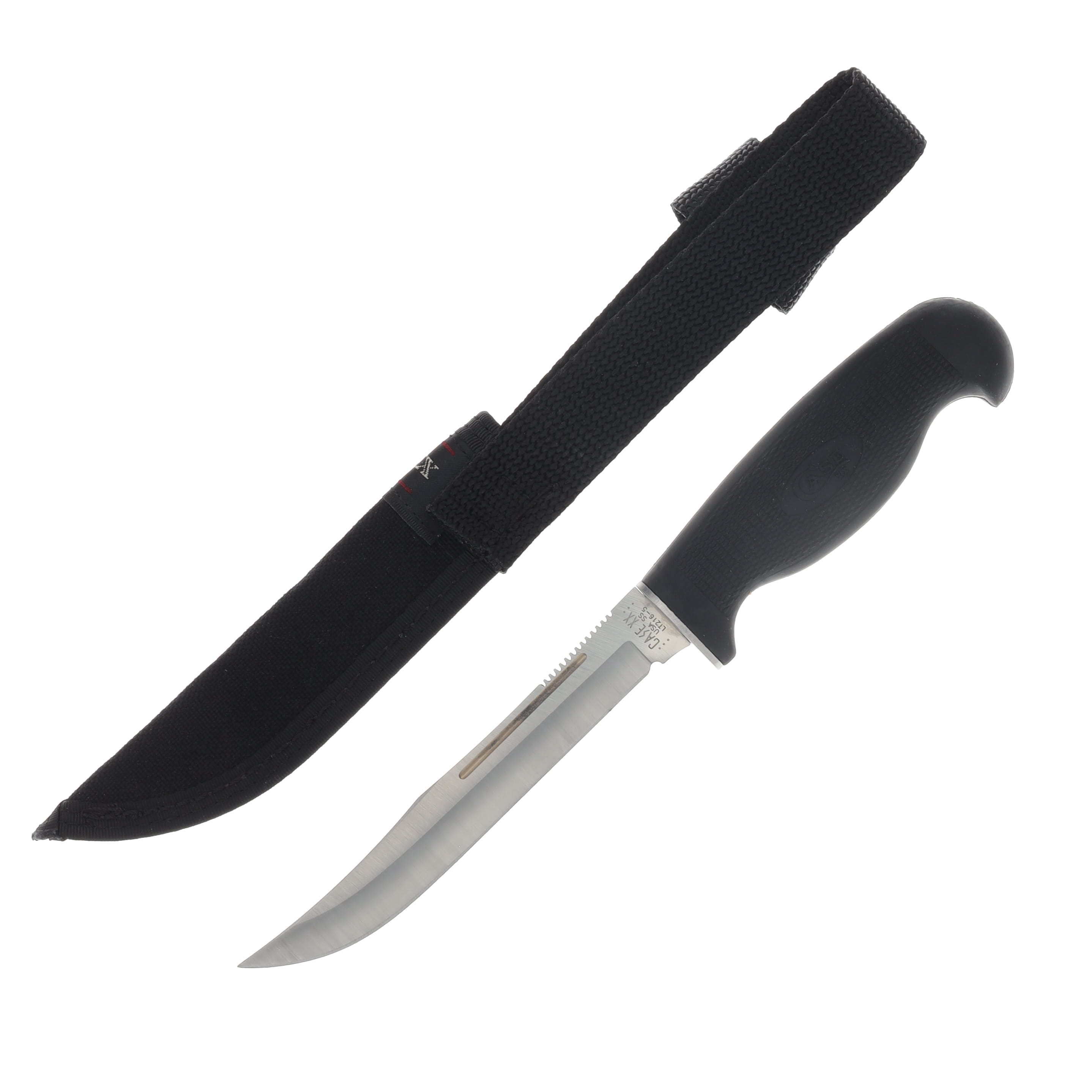 Case Lightweight 5-inch Utility Hunter Fixed Blade Knife with Ballistic Nylon Sheath View 2