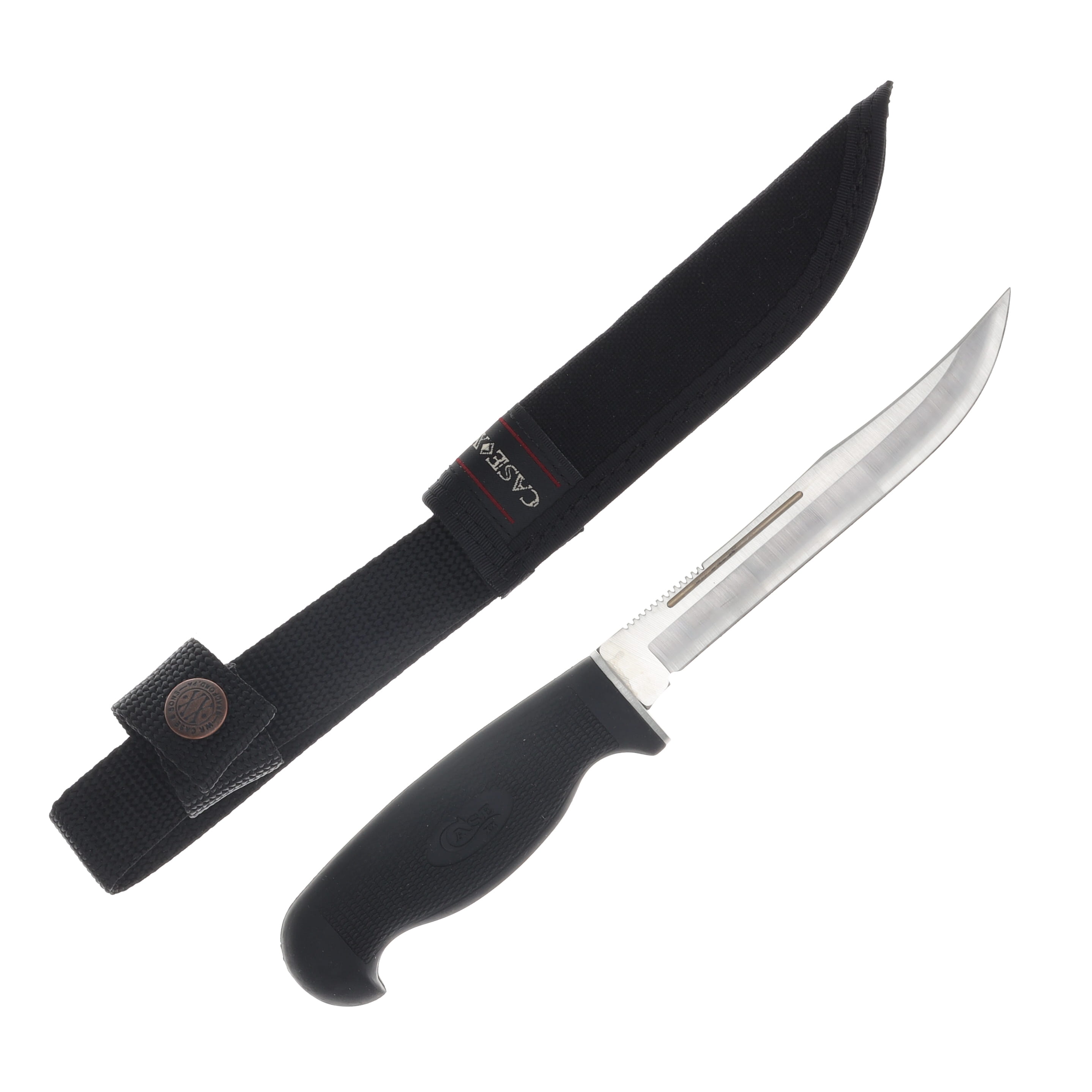 Case Lightweight 5-inch Utility Hunter Fixed Blade Knife with Ballistic Nylon Sheath View 1