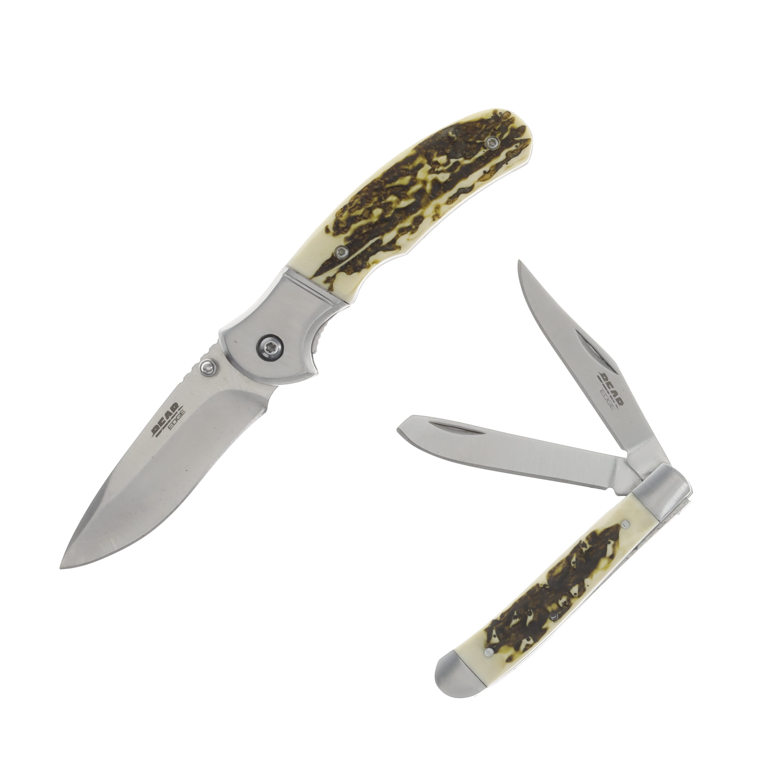 Bear & Son Edge 2 pc Stag Delrin Tin Set BR71832 View 1