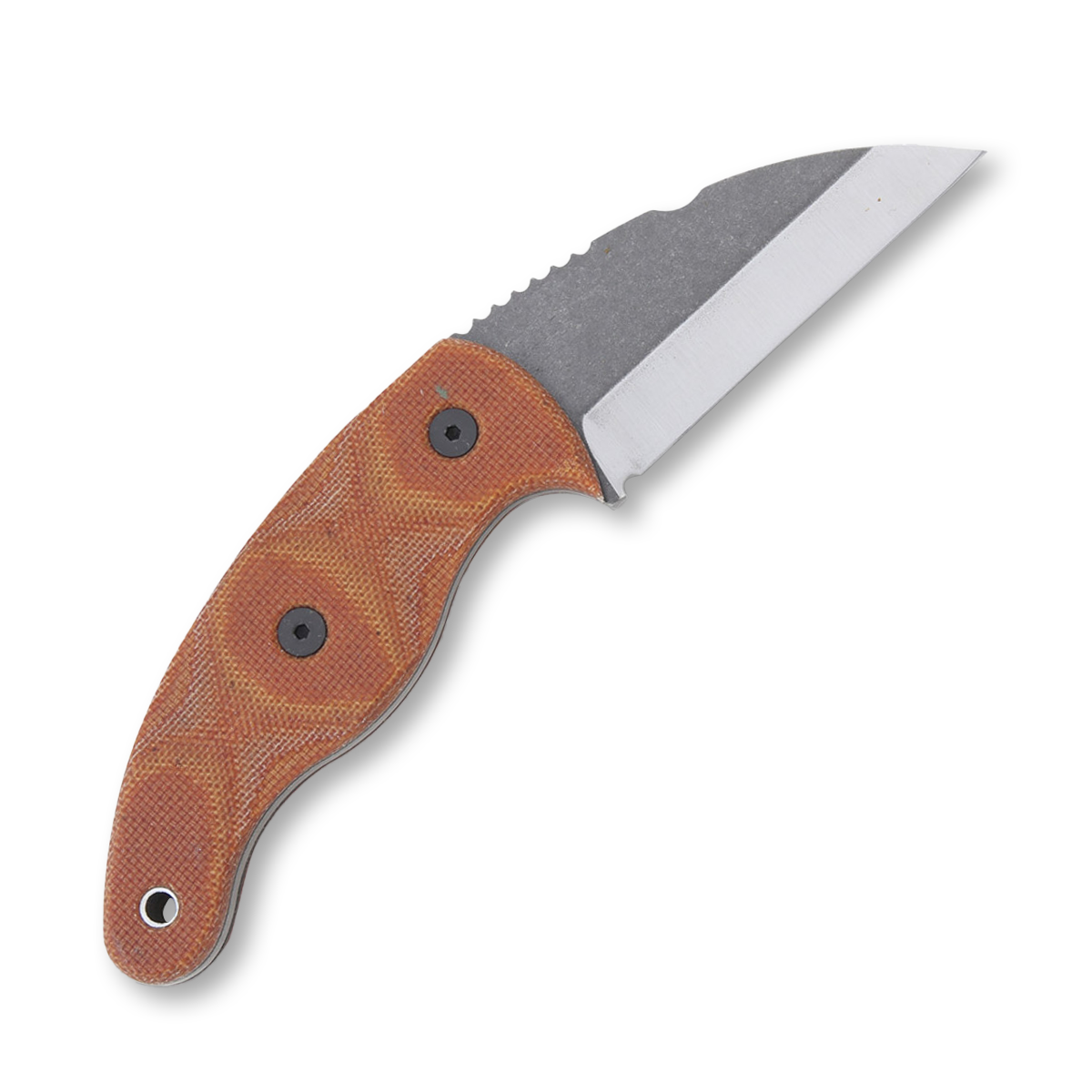 TOPS Knives Little Bugger 2.38in Tumble Finish Wharncliffe Fixed Blade TPLILB01 View 3