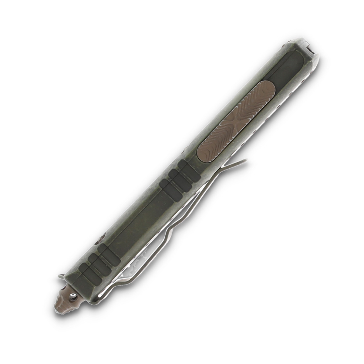 Microtech SMKW Exclusive UTX-85 OTF Automatic Knife Desert Warrior D/E AUMT2321XWSMK View 5