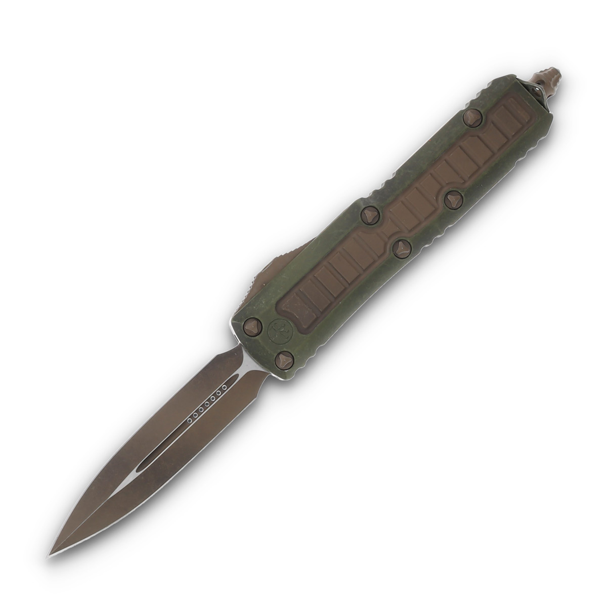 Microtech SMKW Exclusive UTX-85 OTF Automatic Knife Desert Warrior D/E AUMT2321XWSMK View 1