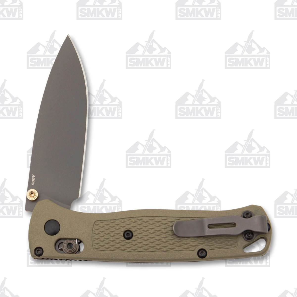 Benchmade Bugout AXIS Ranger Green Folding Knife 3.24in Smoked Gray Blade BM535GRY1 View 4