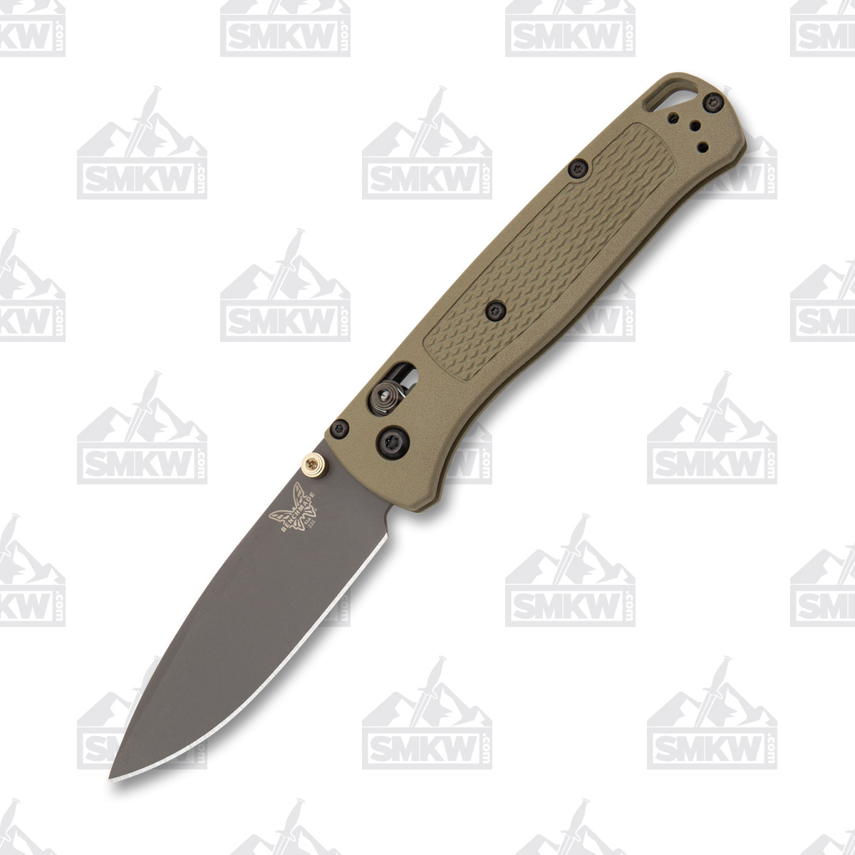 Benchmade Bugout AXIS Ranger Green Folding Knife 3.24in Smoked Gray Blade BM535GRY1 View 2