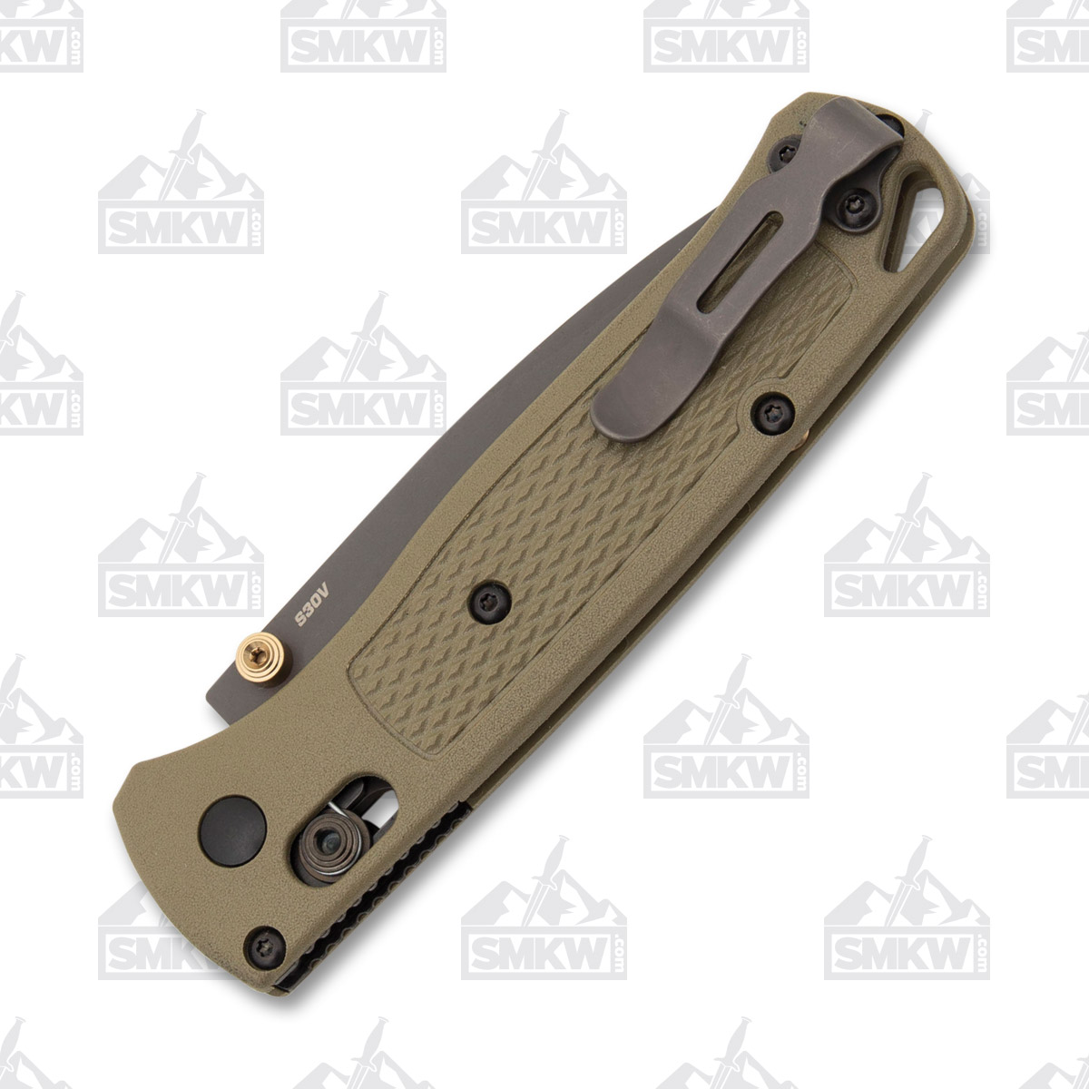 Benchmade Bugout AXIS Ranger Green Folding Knife 3.24in Smoked Gray Blade BM535GRY1 View 8