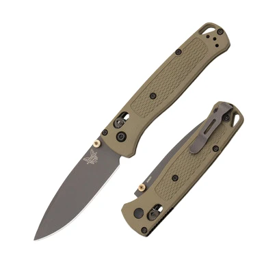 Benchmade Bugout AXIS Ranger Green Folding Knife 3.24in Smoked Gray Blade BM535GRY1 View 1