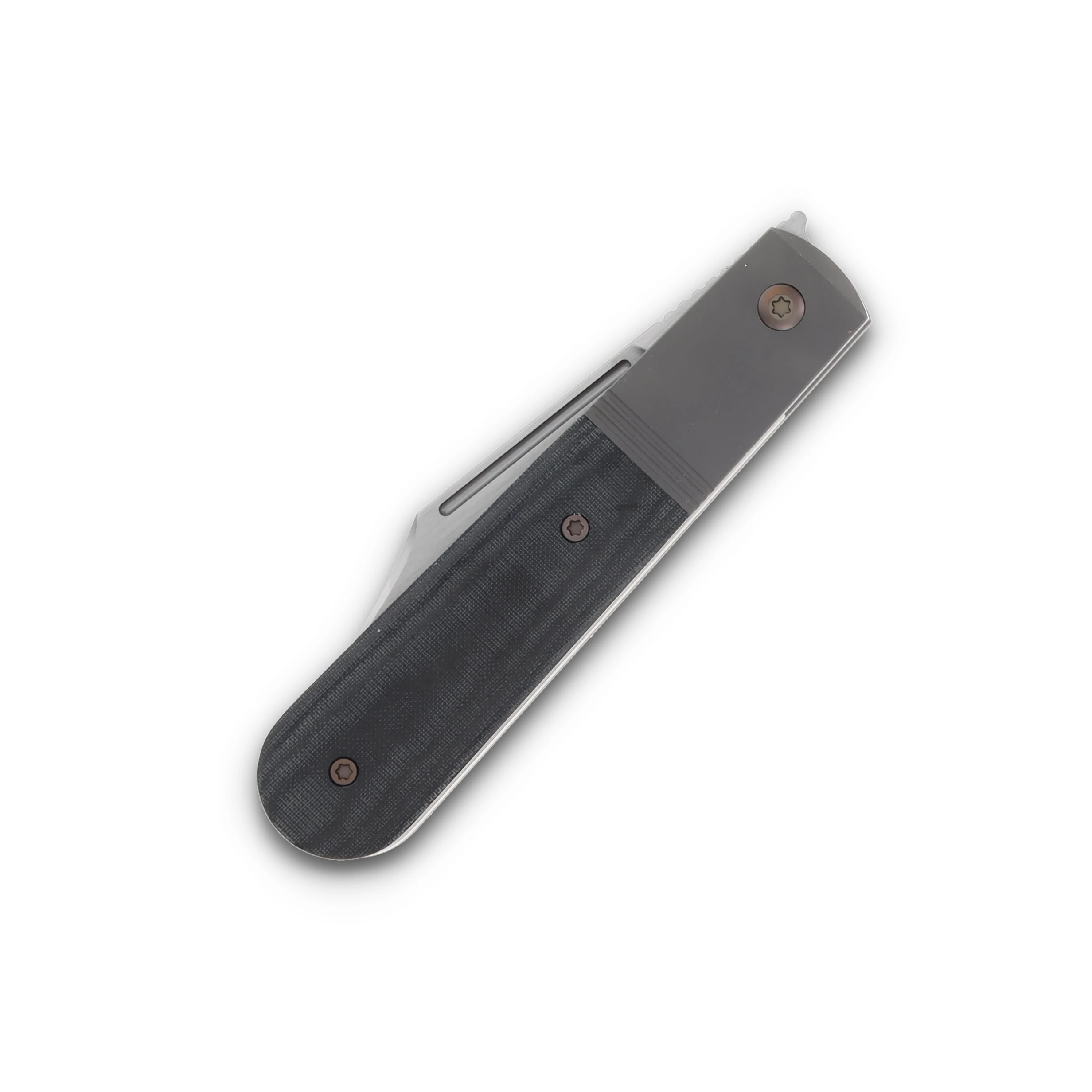 Jack Wolf Primo Jack Barlow Folding Knife Black Linen Micarta PRIMO-01-LIN-MIC-BLK View 5