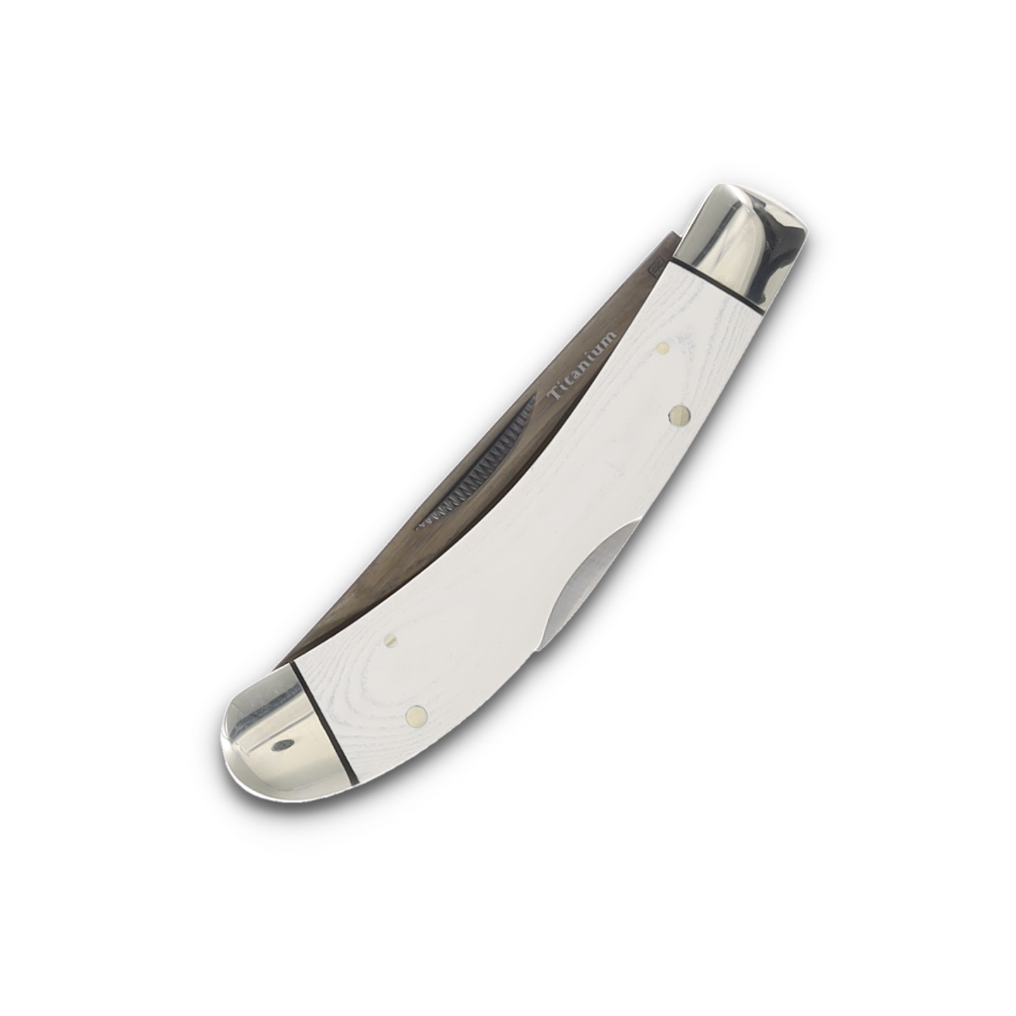 Rough Rider Tuxedo Series White Micarta Bow Trapper Folding Knife RR2665 View 6