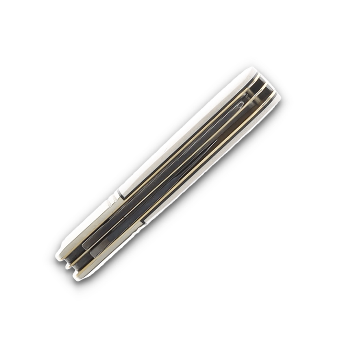 Rough Rider Tuxedo Series White Micarta Razor Barlow Folding Knife RR2666 View 3