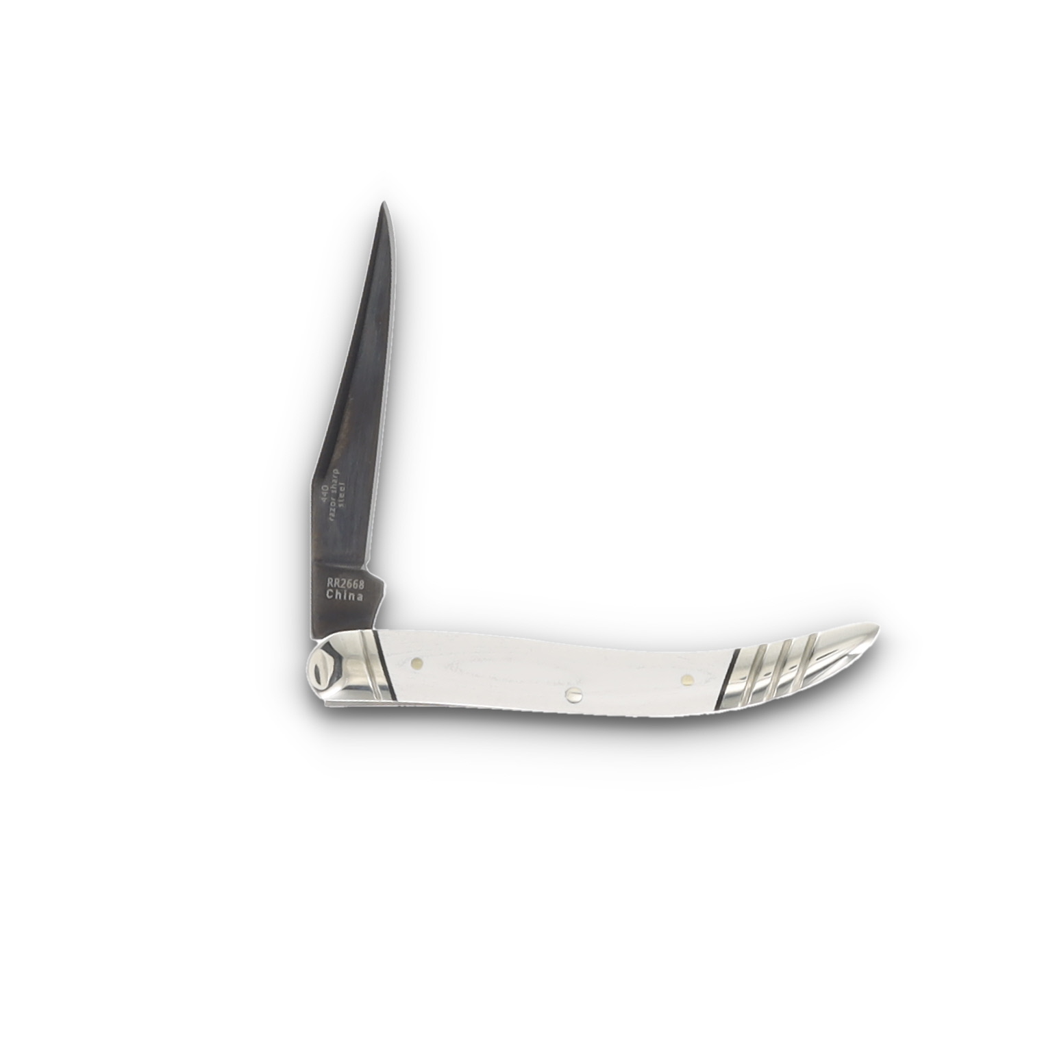 Rough Rider Tuxedo Series White Micarta Small Toothpick Folding Knife RR2668 View 4