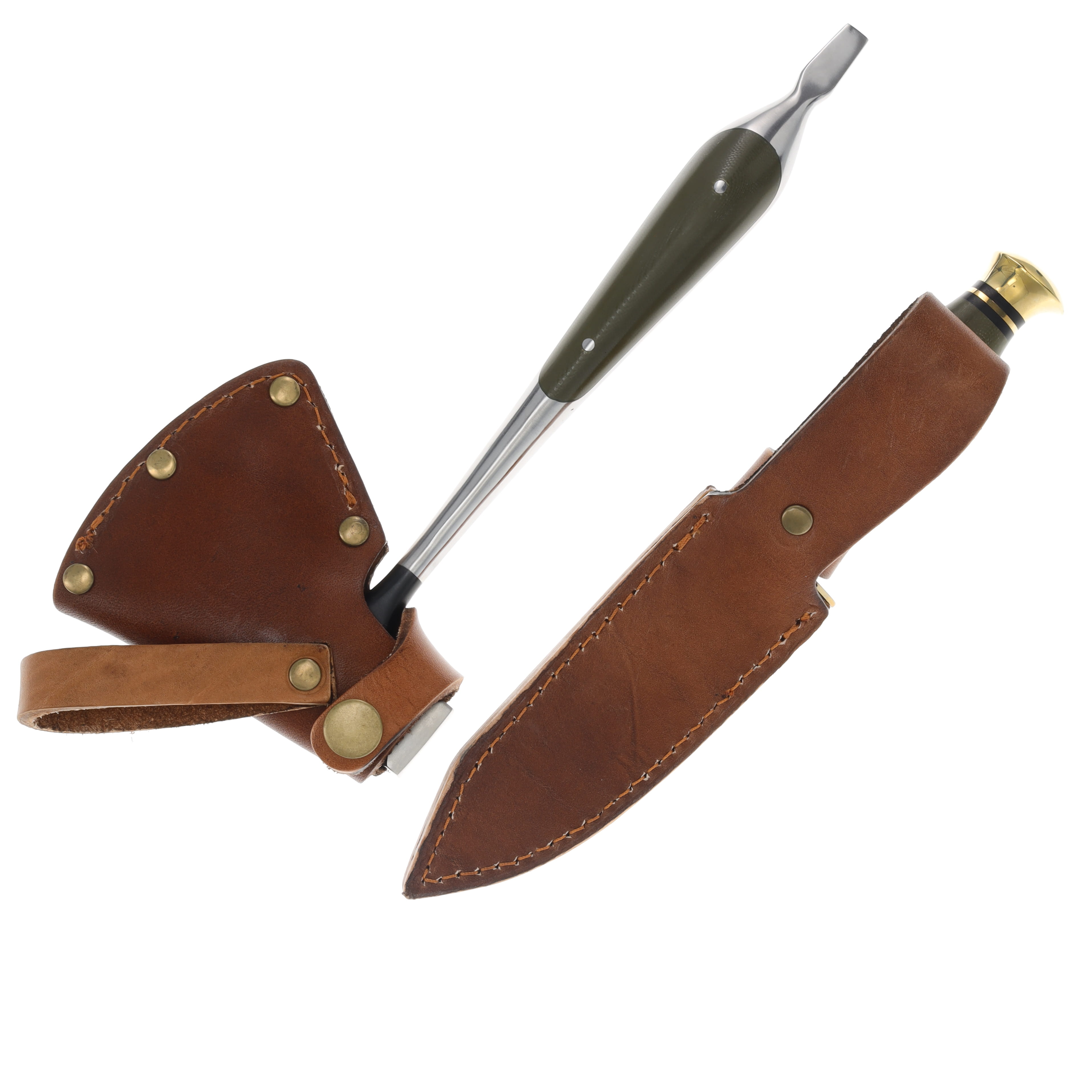 Marble's Green Micarta Hunter Combo MR728 View 4