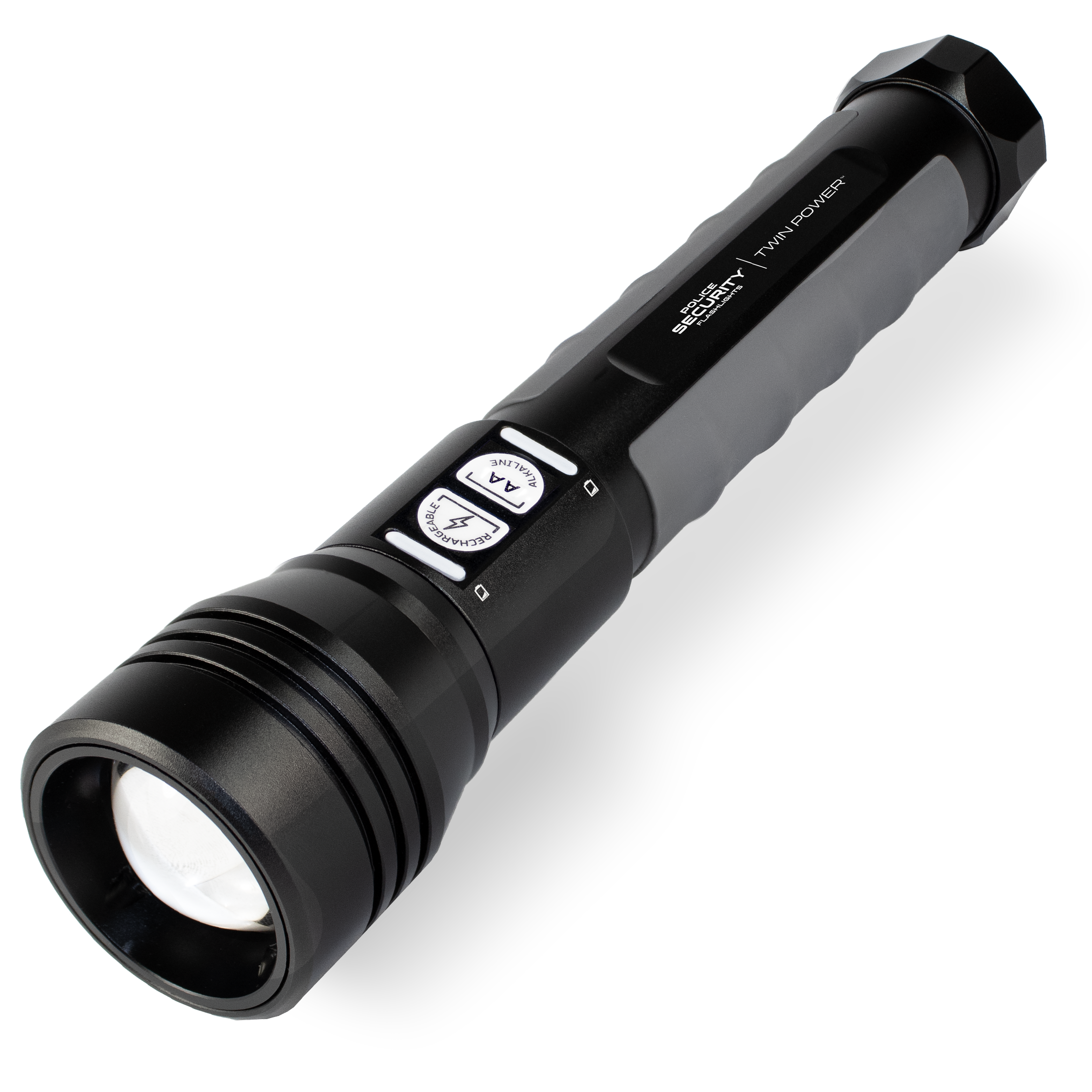 Police Security Twin Power Flashlight 2000 Lumens 97715 View 1