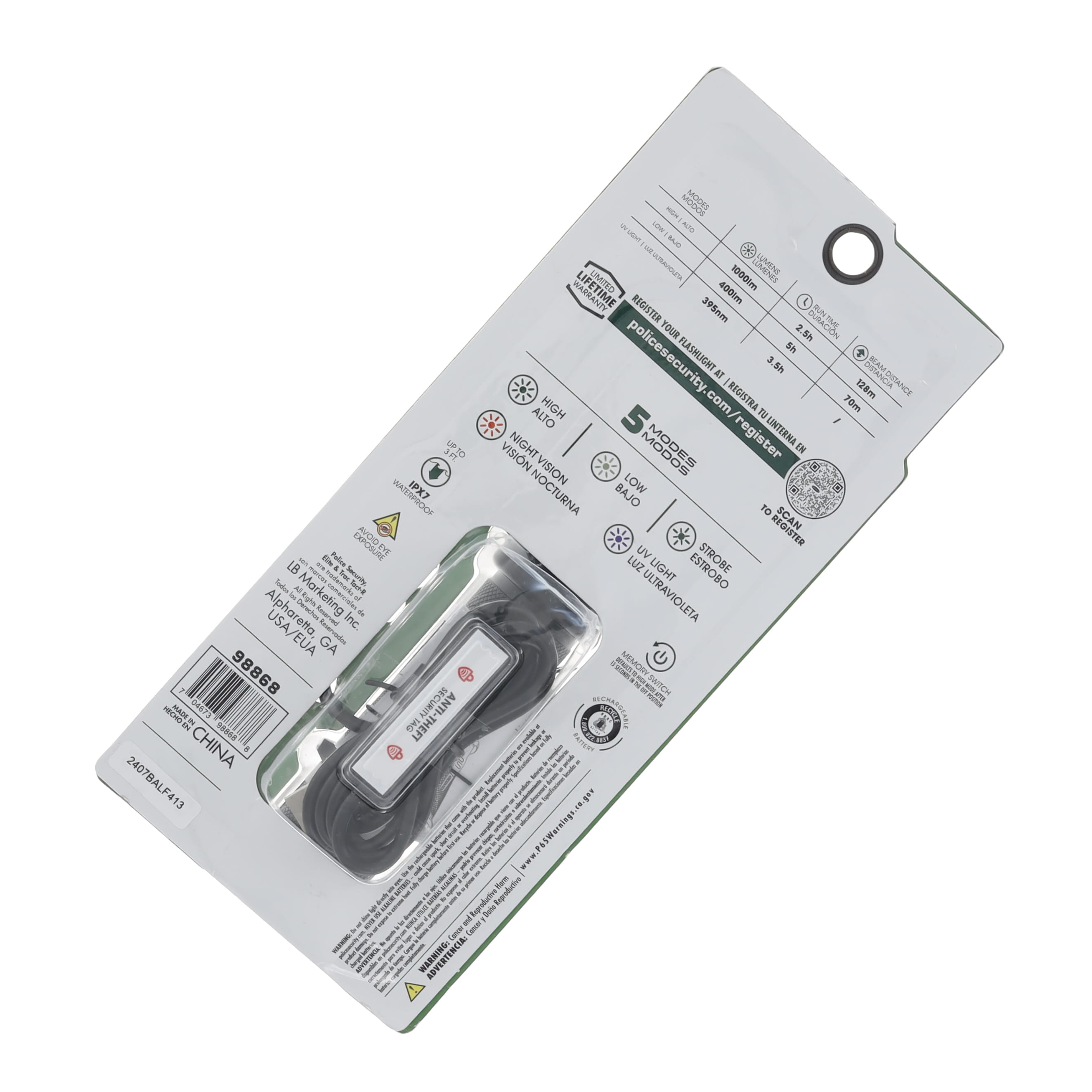 Police Security Trac Tact-R 1000 Lumens 98868 View 3