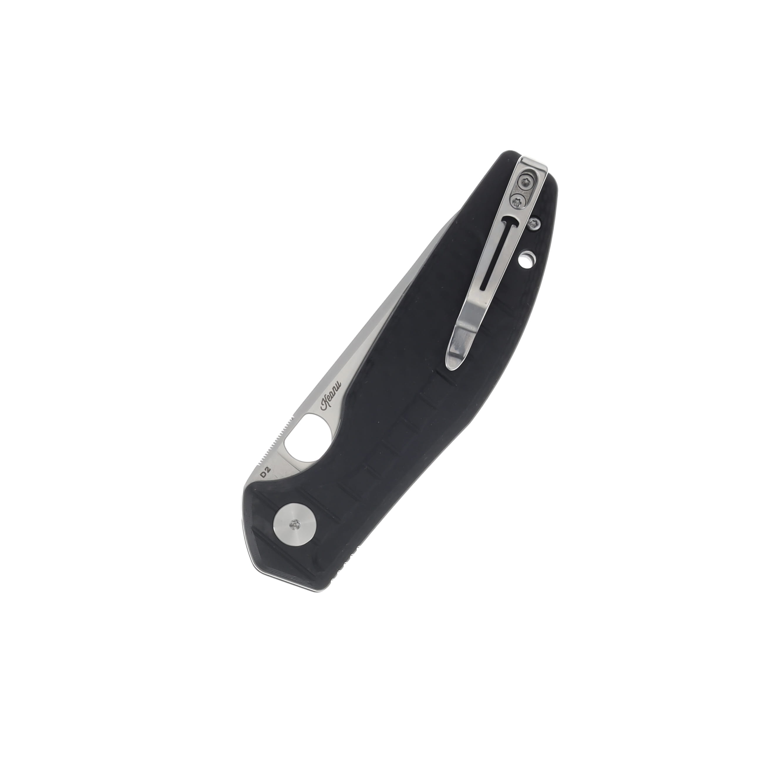 Bestechman Angry Owl Black G10 CF Pattern 3.25in Satin/SW Blade BMK12F-1 View 2