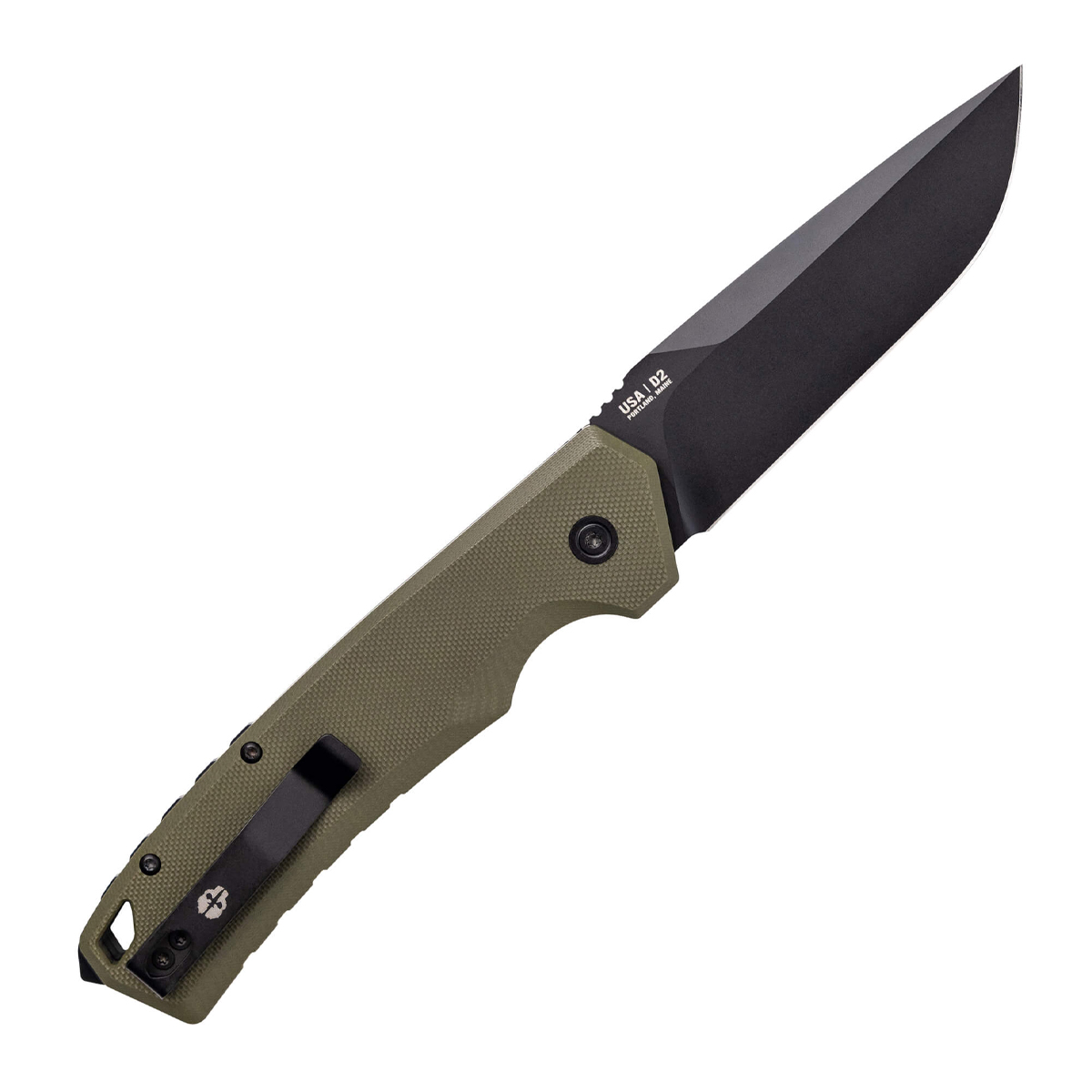 Tekto A3 Delta OTS Auto Knife OD Green G10 3.6in Black Plain Drop Point AUTKA3R-G1OD-D2BK1-A1 View 2