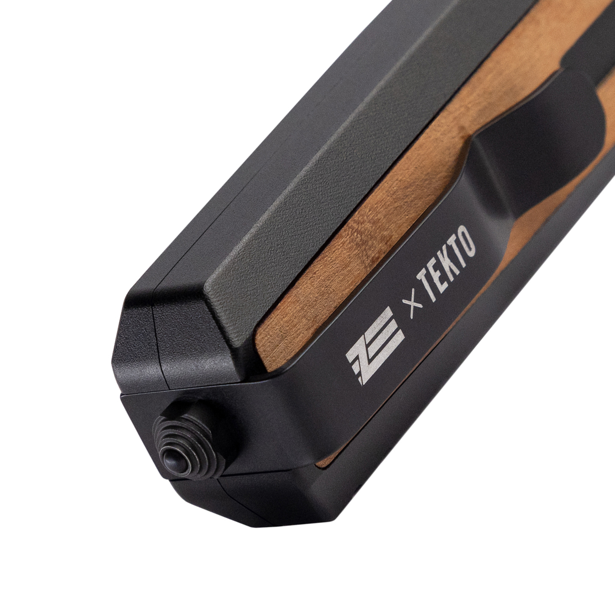 Tekto A7 Zastava OTF Automatic Knife Black Coated Dagger/Brown Wood with Black Accents AUTKA7R-T6WBR-S35BK4-A1 View 5