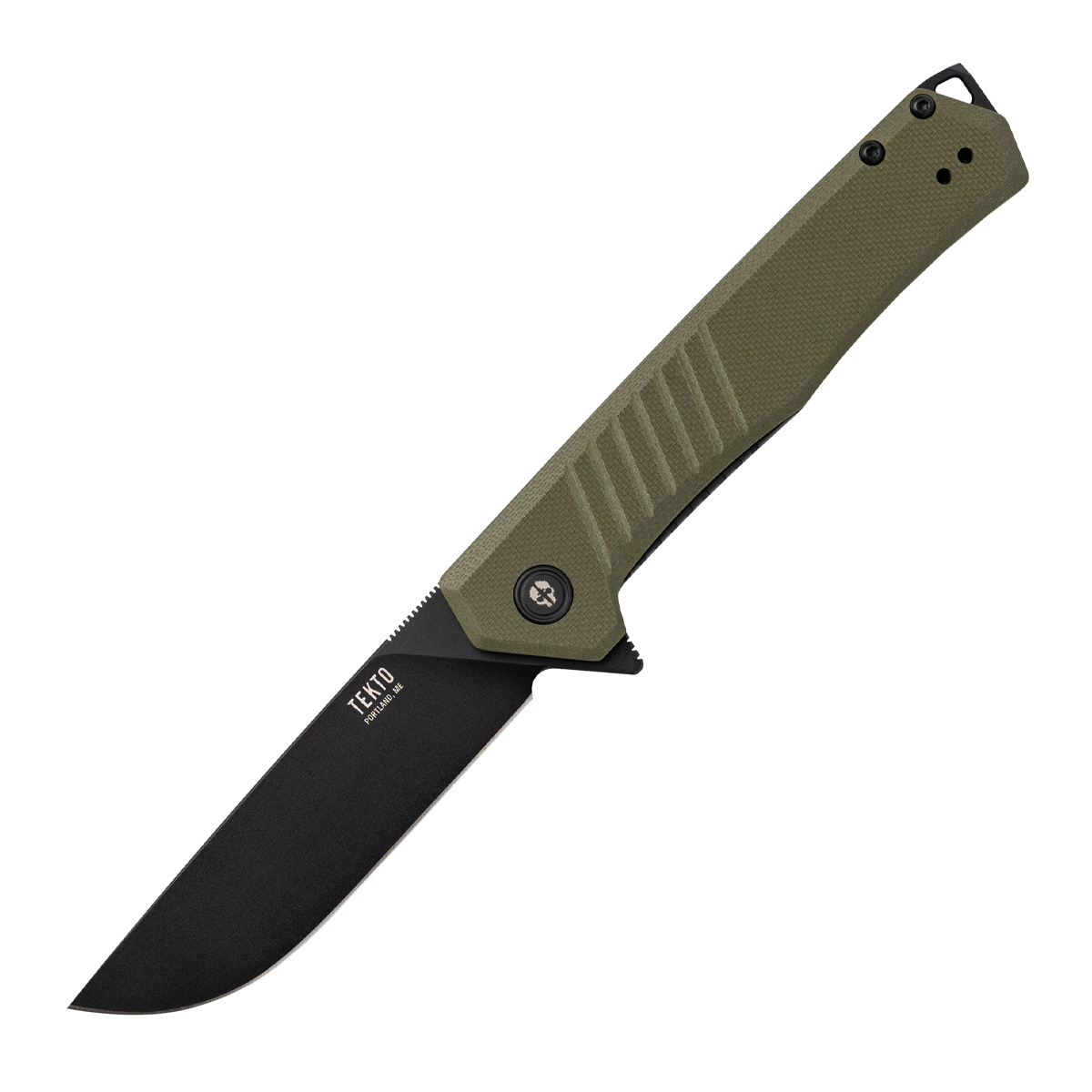 Tekto F1 Alpha Linerlock Folding Knife Black D2/OD Green G-10 TKF1R-G1OD-D2BK1-A1 View 1