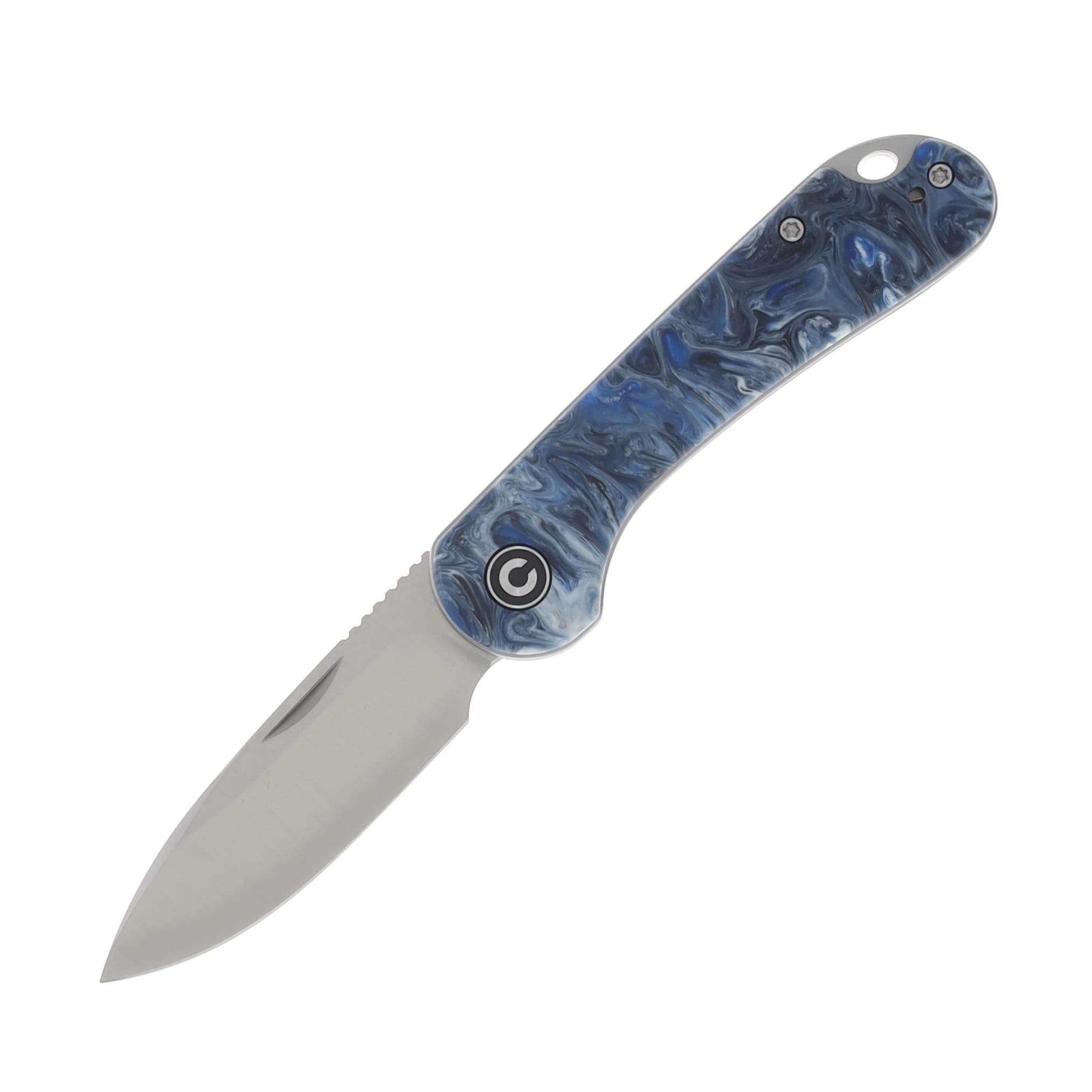 CIVIVI Elementum Blue Ocean 2.96 Inch Plain Satin Drop Point C18062AJ-4 View 1