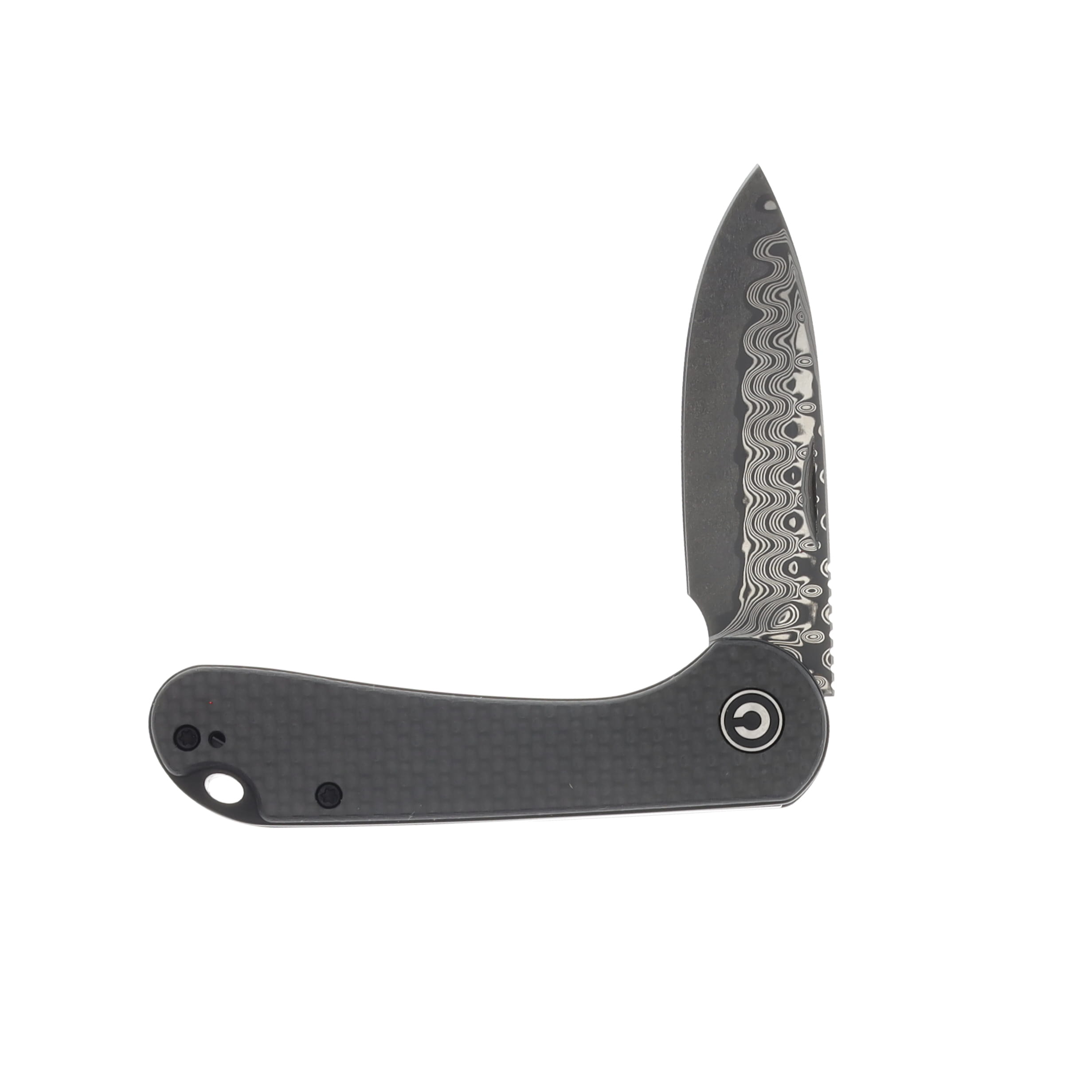 CIVIVI Elementum Folding Knife 2.96 Inch Plain Damascus Drop Point C18062AJ-DS1 View 2