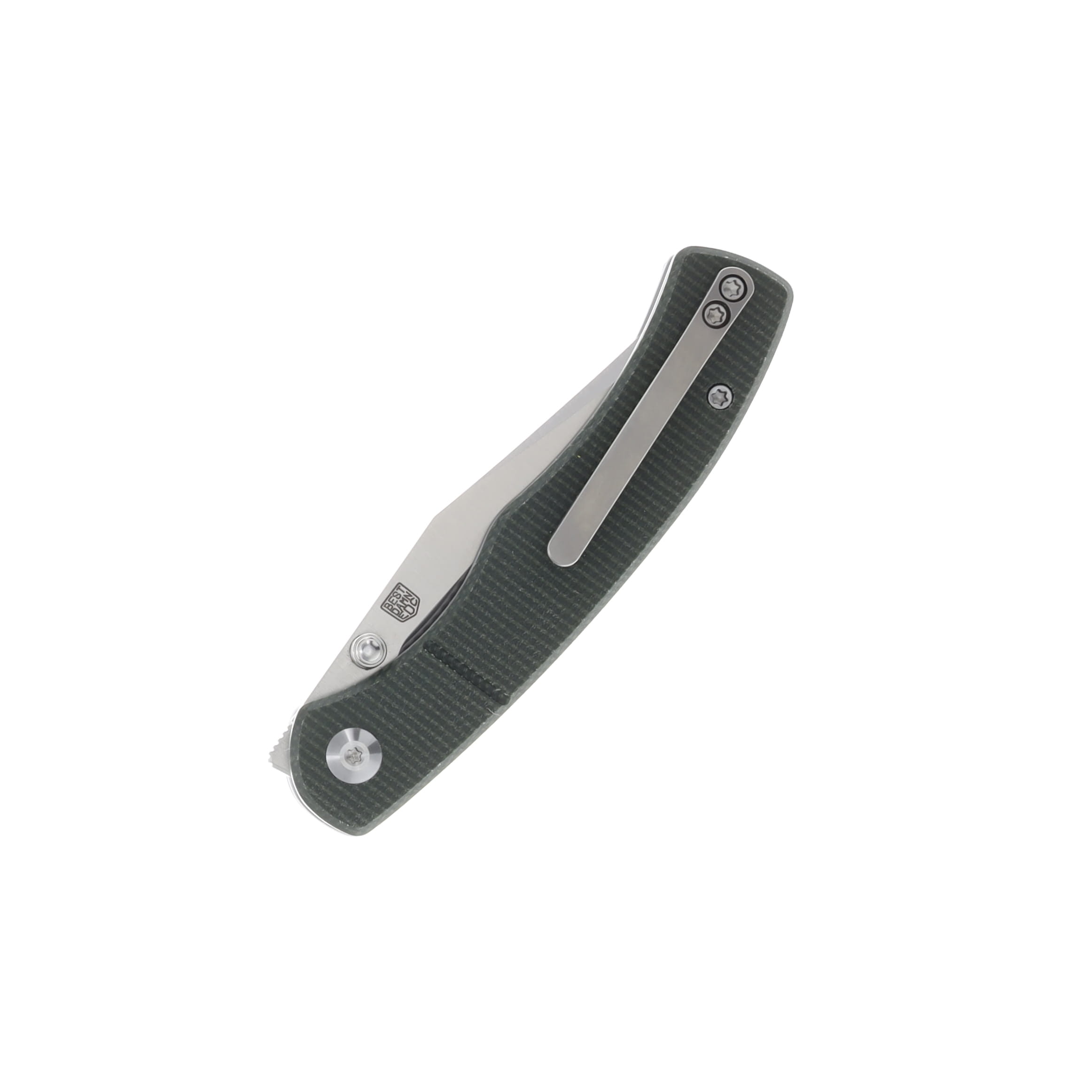 CIVIVI Clingman Folding Knife Green 2.99 Inch Plain  Satin Clip Point C23065-4 View 2
