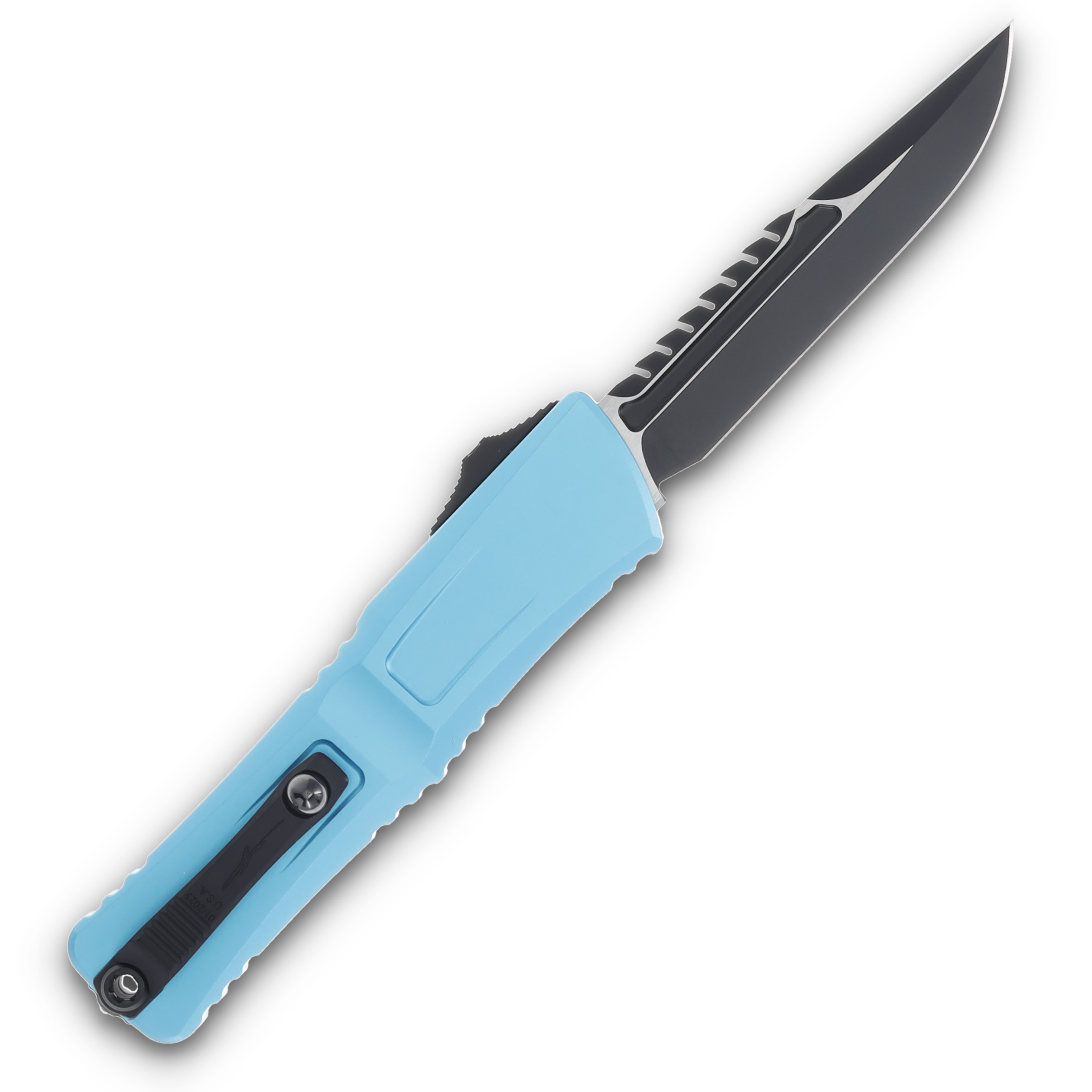 Microtech Knives Combat Troodon Interceptor Gen III SS Turquoise 4.0in Blade AUMT12171TQS View 2
