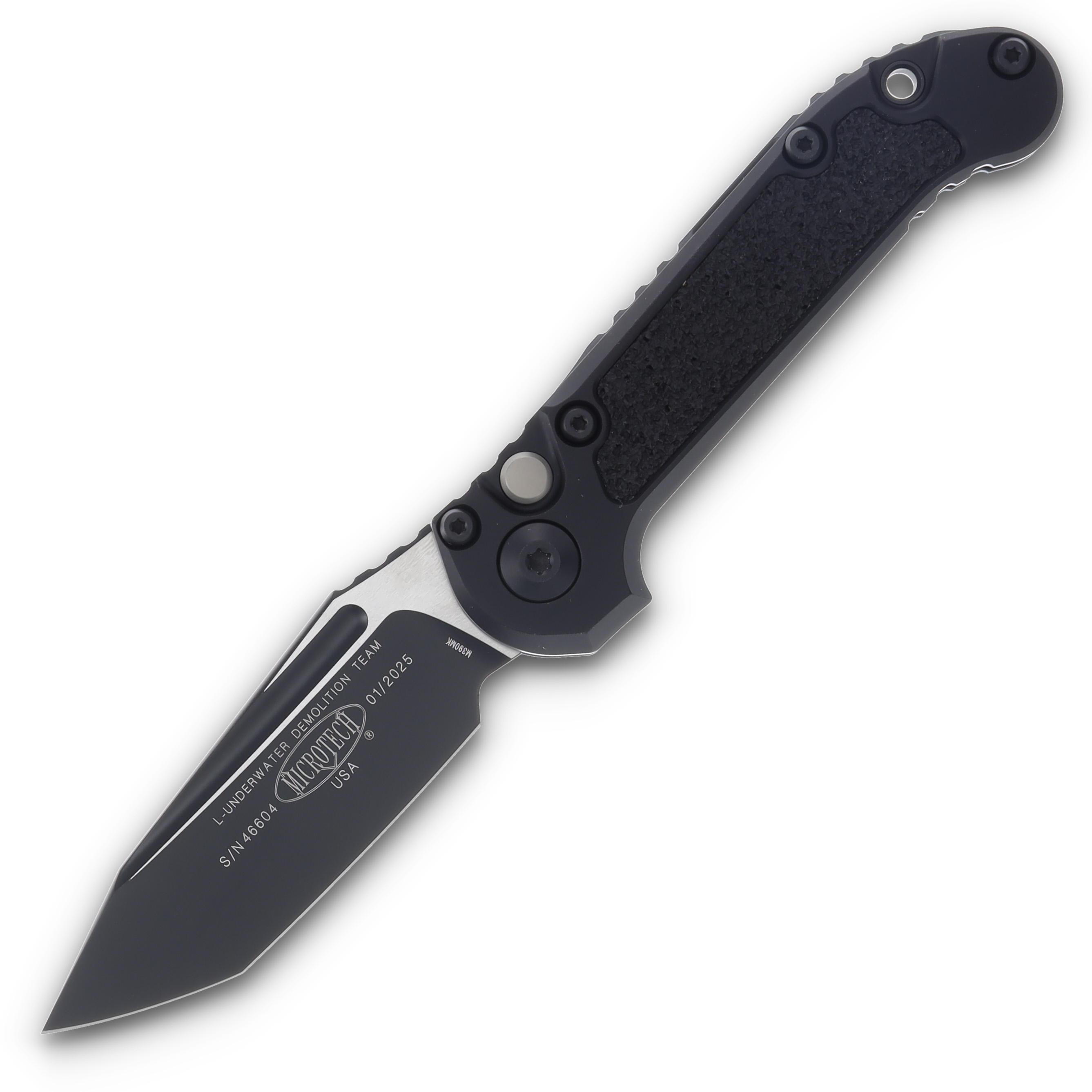 Microtech Knives LUDT Gen III Auto Tactical Black 3.5in Tanto Blade AUMT11361T View 1