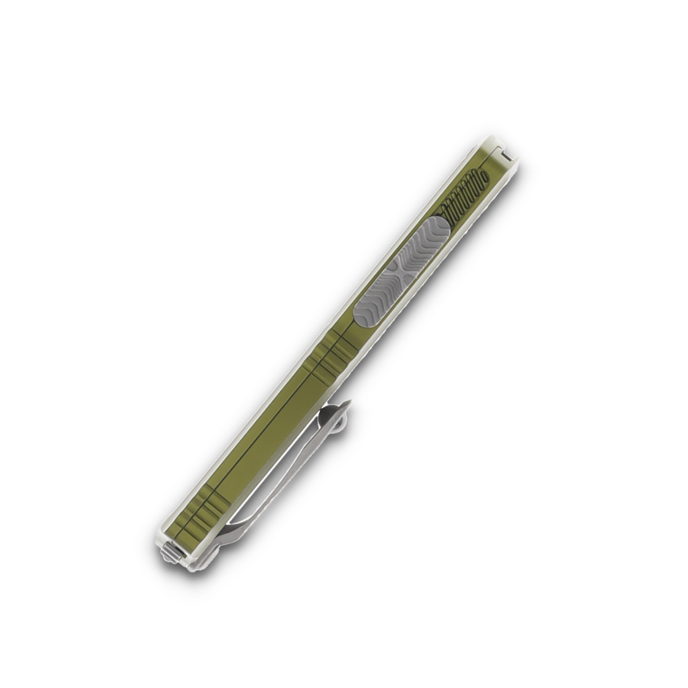 Microtech Knives Hera II Mini OTF Auto OD Green 3in Apocalyptic Dagger AUMT1702M10APOD View 6