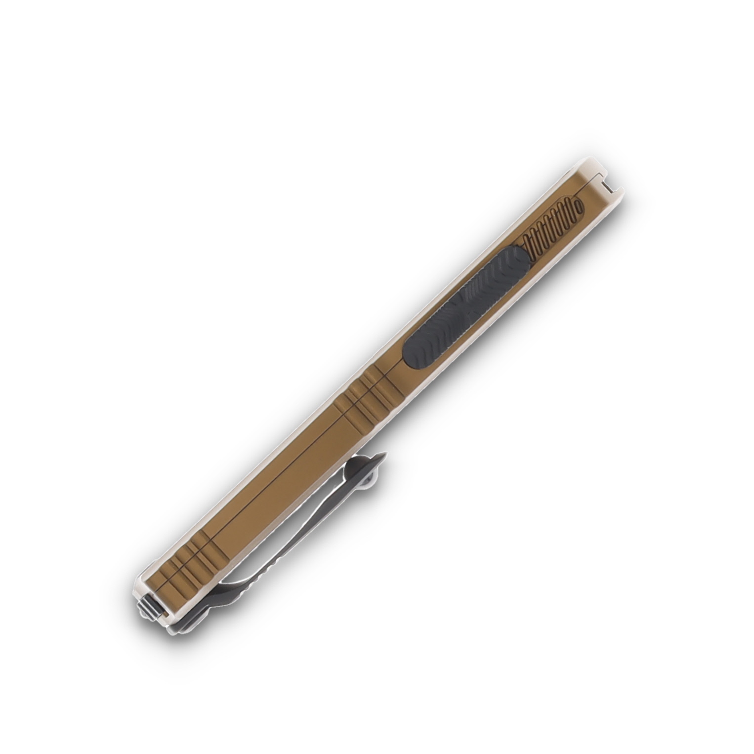 Microtech Knives Hera II Mini OTF Auto Tan 3in Black Dagger AUMT1702M1TA View 6