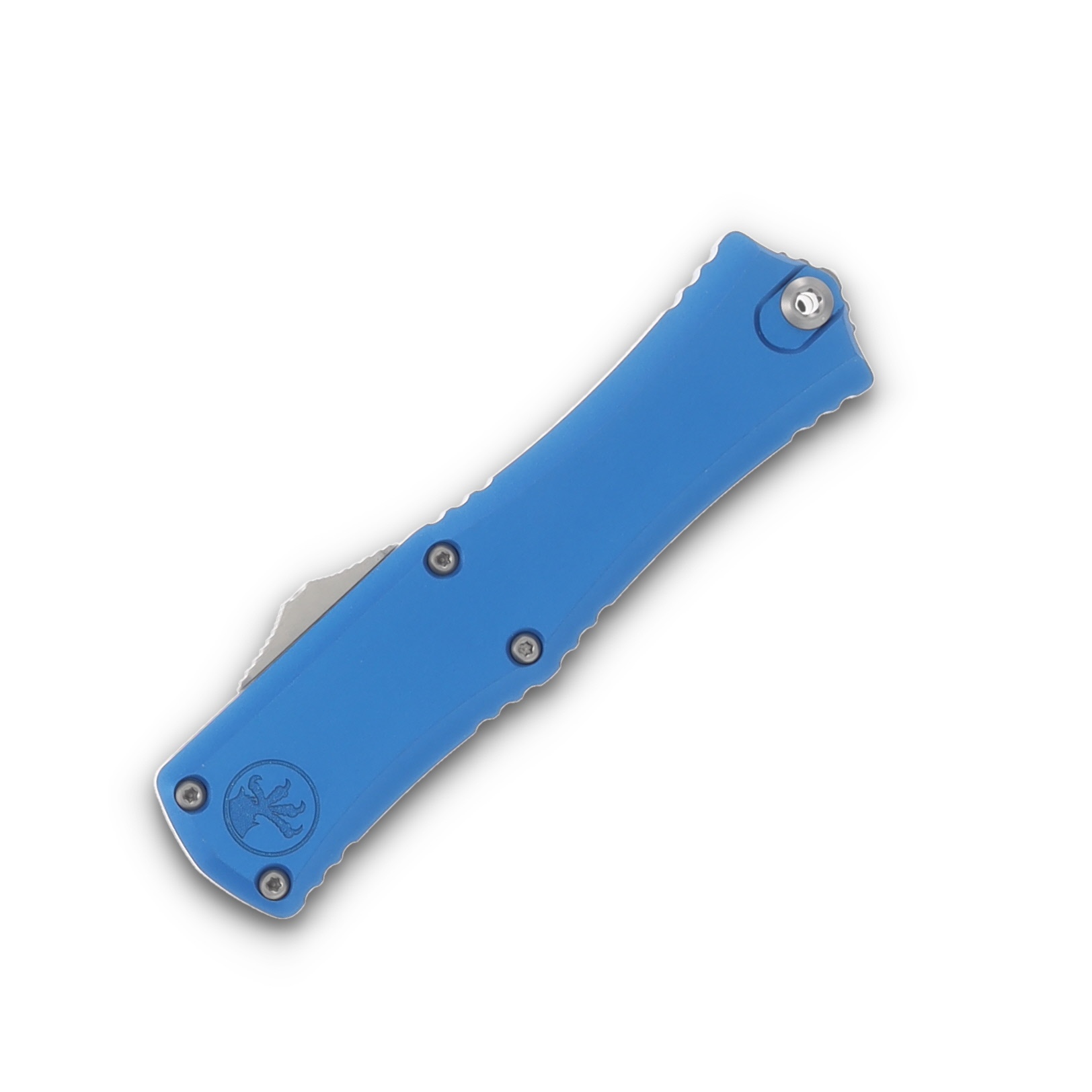 Microtech Knives Hera II Mini OTF Auto Blue 3in Satin Dagger AUMT1702M4BL View 3
