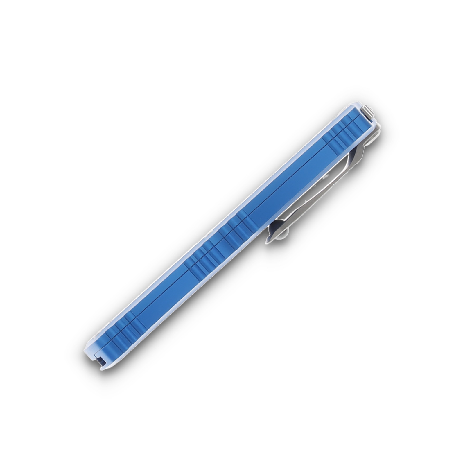 Microtech Knives Hera II Mini OTF Auto Blue 3in Satin Dagger AUMT1702M4BL View 5