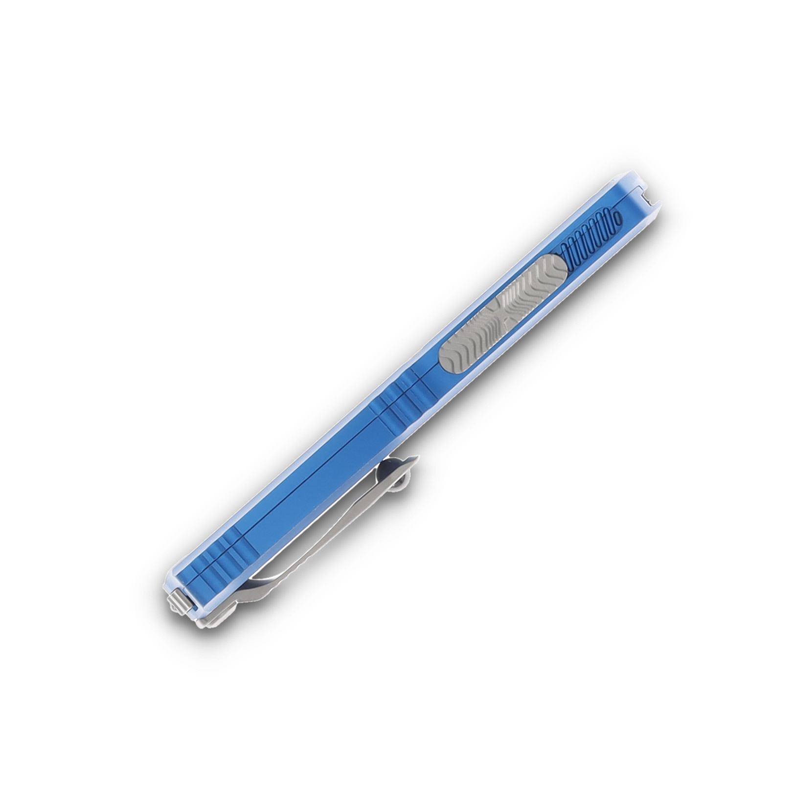 Microtech Knives Hera II Mini OTF Auto Blue 3in Satin Dagger AUMT1702M4BL View 6