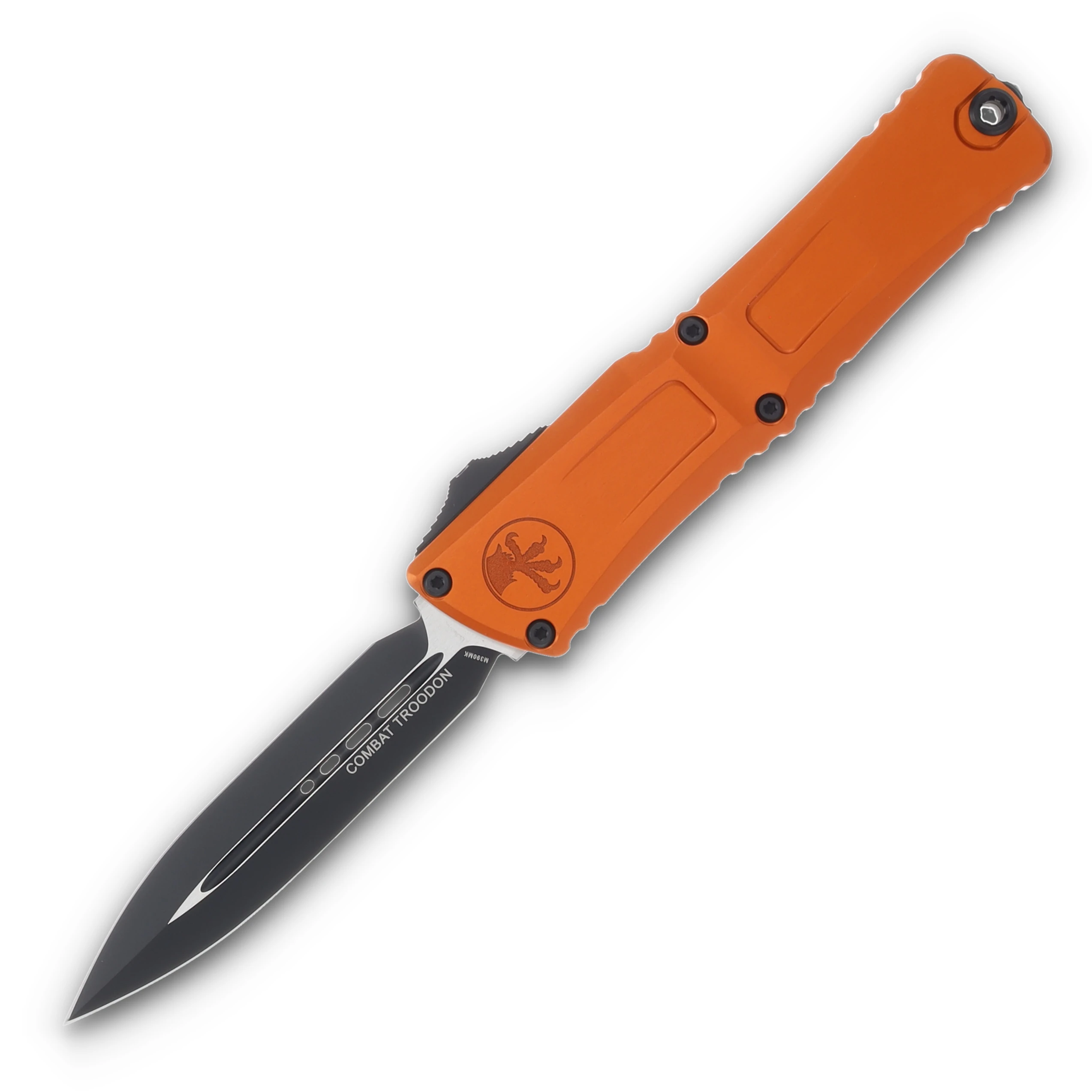 Microtech Knives OTF Combat Troodon Gen III Orange 4.0in Black Dagger AUMT11421OR View 1